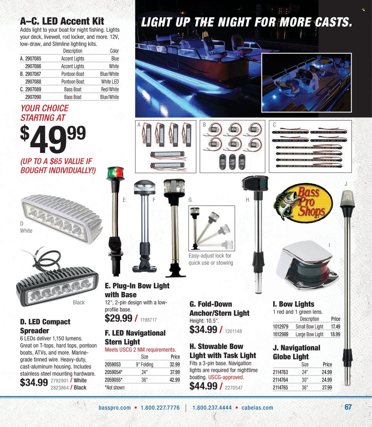 thumbnail - Bass Pro Shops Flyer - Sales products - lens, Anchor. Page 67.