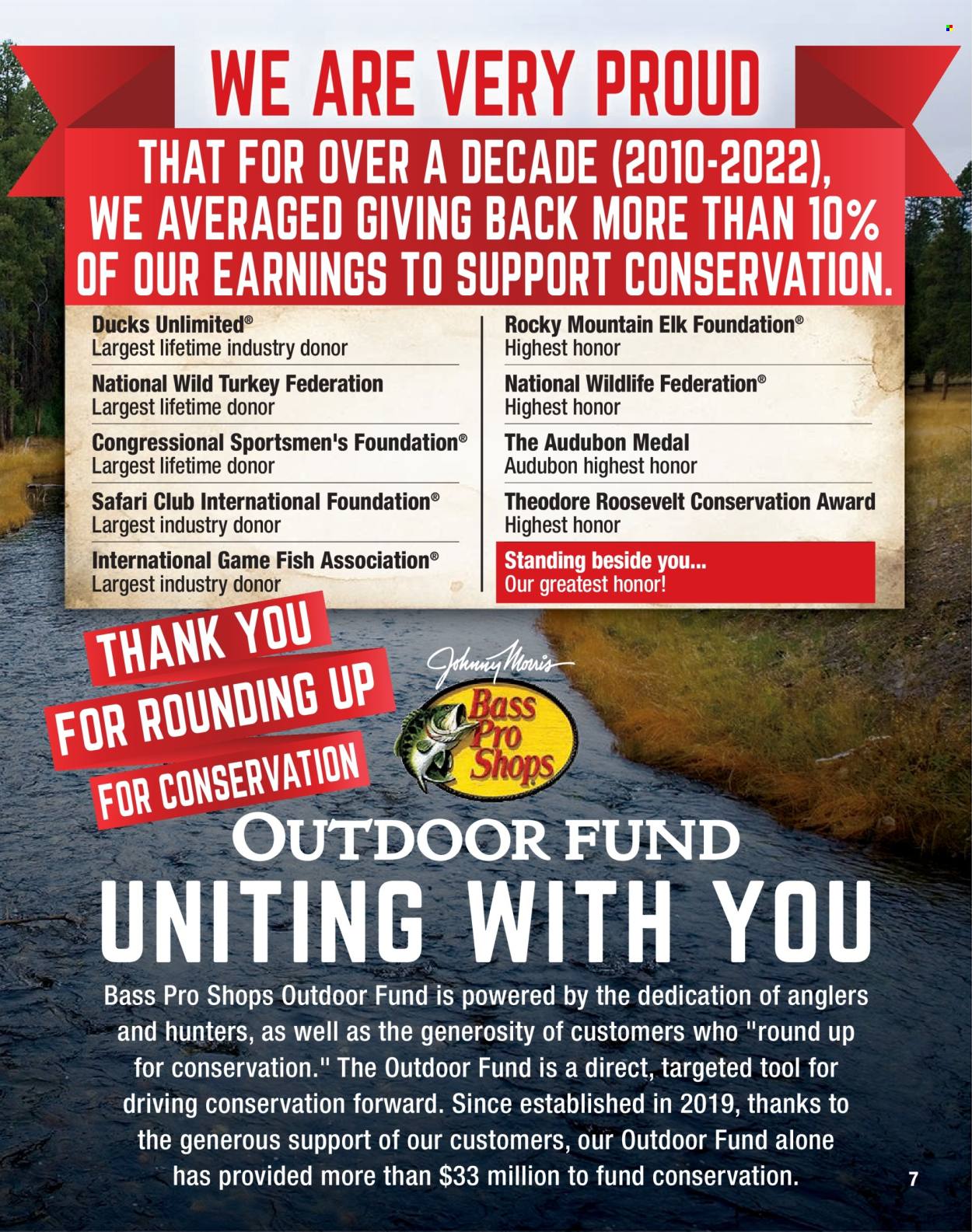 thumbnail - Bass Pro Shops Flyer - Sales products - Honor, Bass Pro. Page 7.