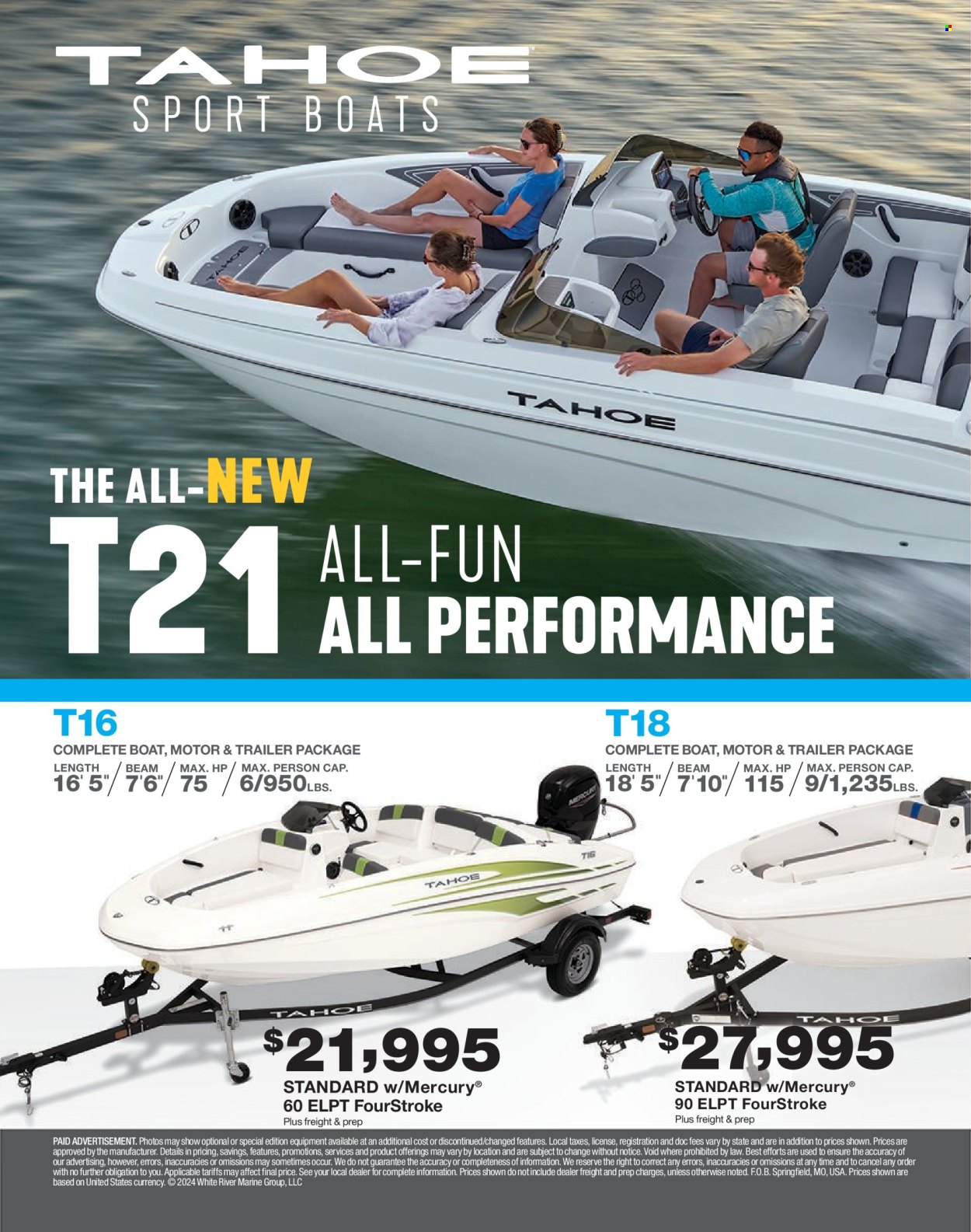 thumbnail - Bass Pro Shops Flyer - Sales products - boat. Page 48.