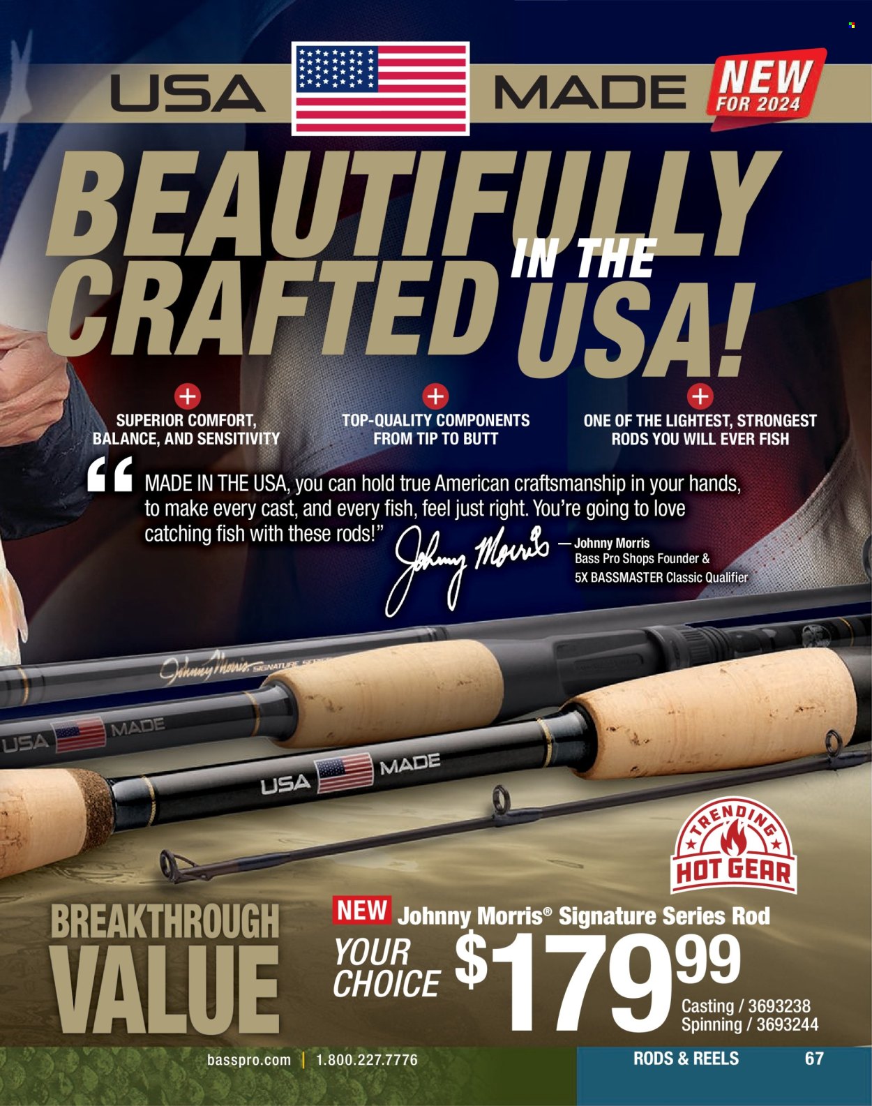 thumbnail - Bass Pro Shops Flyer - Sales products - Bass Pro. Page 67.