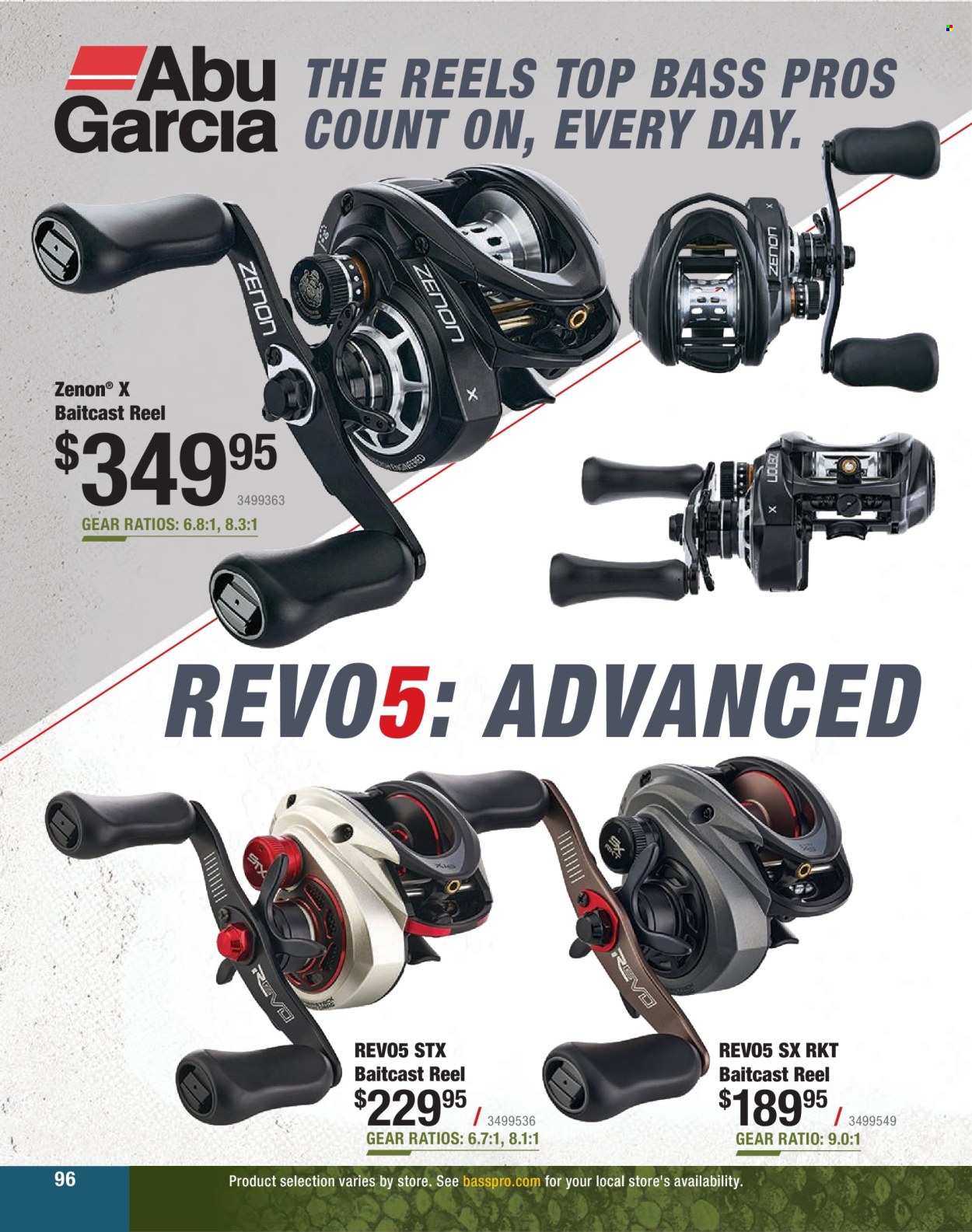 thumbnail - Bass Pro Shops Flyer - Sales products - baitcast reel, reel. Page 96.