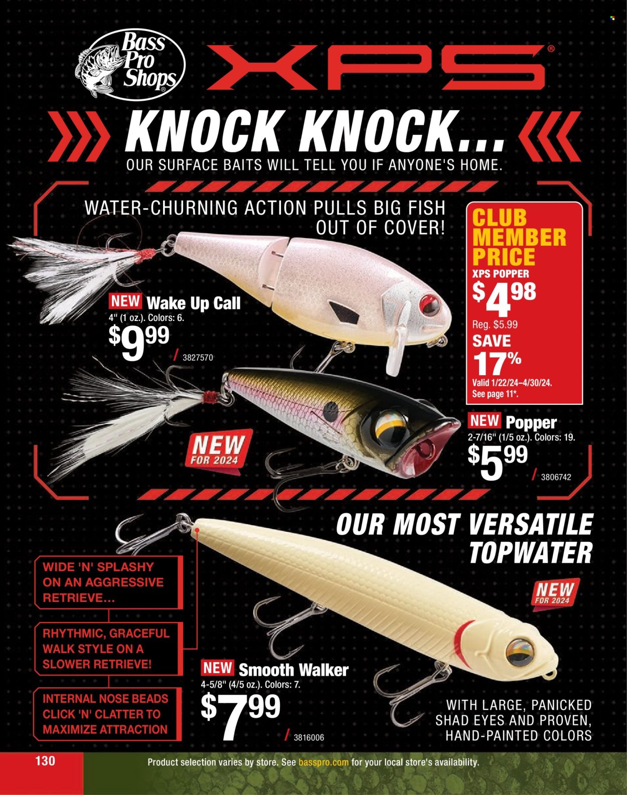 thumbnail - Bass Pro Shops Flyer - Sales products - Bass Pro. Page 130.