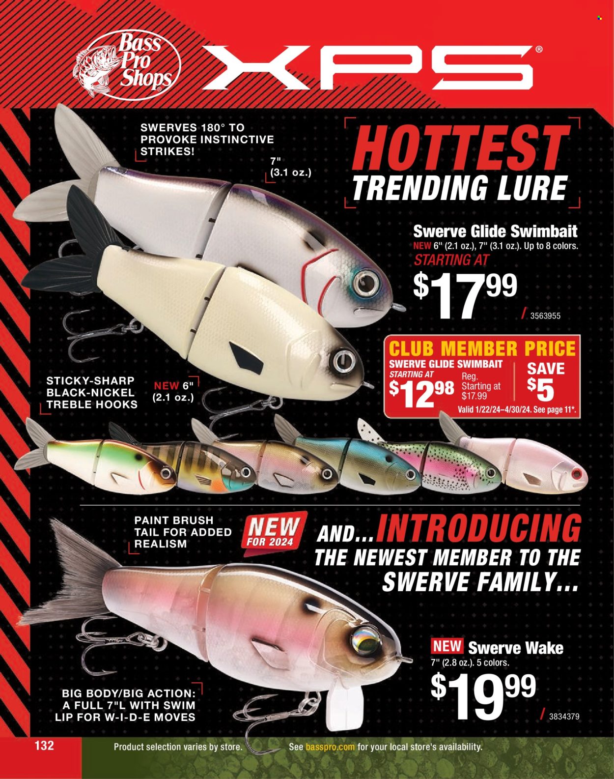 thumbnail - Bass Pro Shops Flyer - Sales products - Sharp, Bass Pro. Page 132.