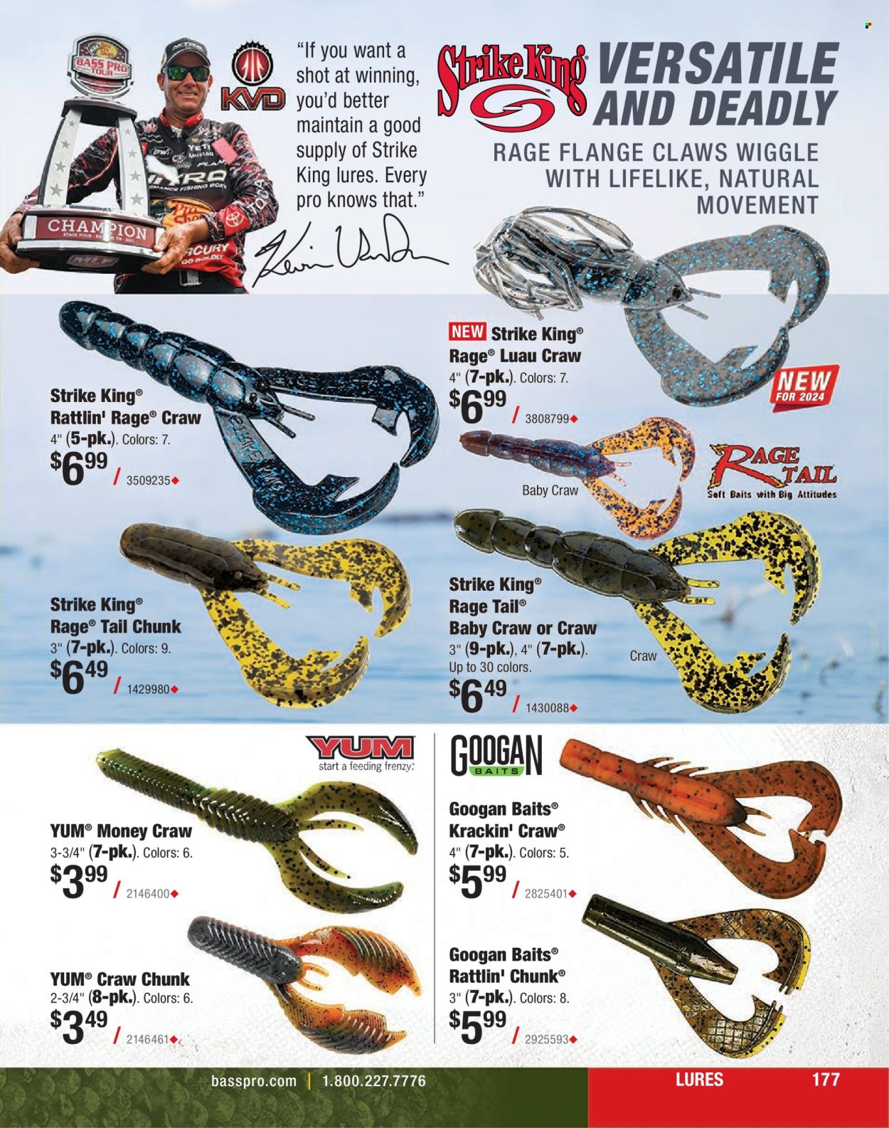 thumbnail - Bass Pro Shops Flyer - Sales products - Bass Pro. Page 177.