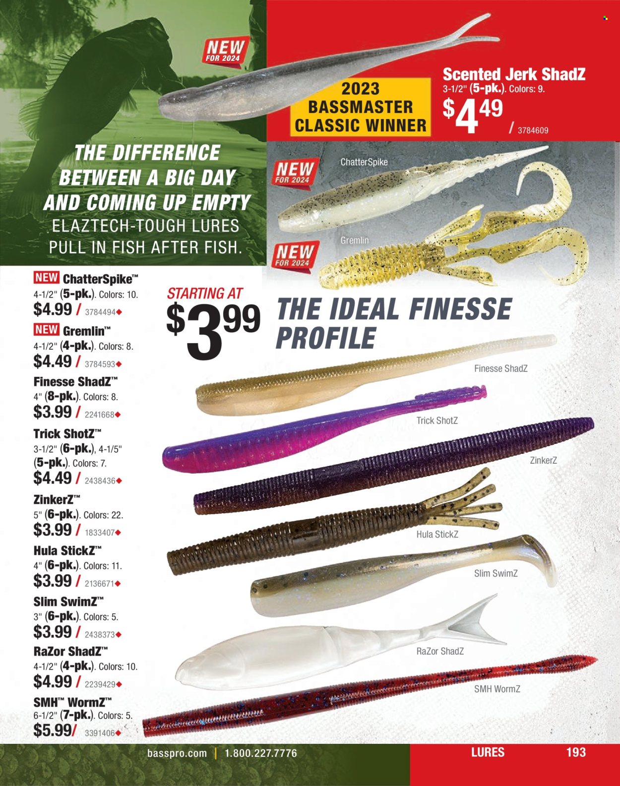 thumbnail - Bass Pro Shops Flyer - Sales products - razor. Page 193.