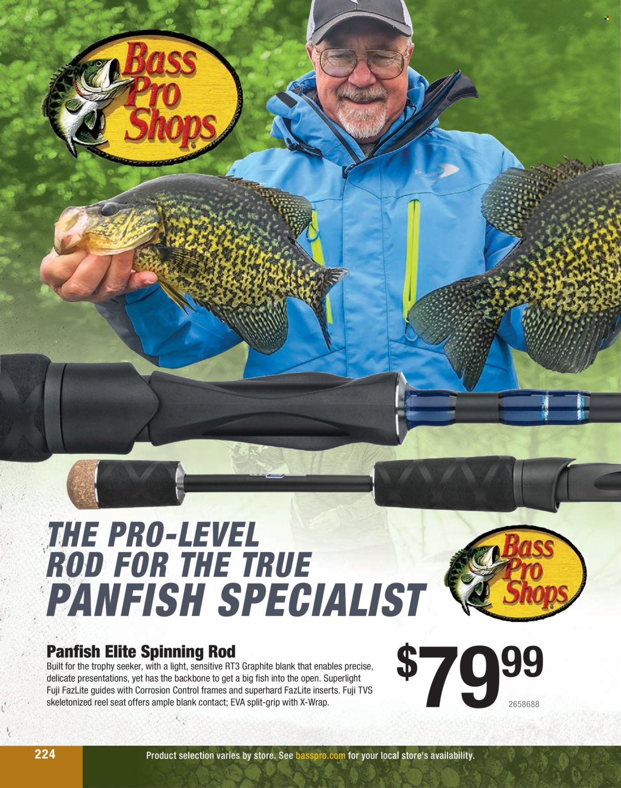 thumbnail - Bass Pro Shops Flyer - Sales products - TV, Bass Pro, reel. Page 224.