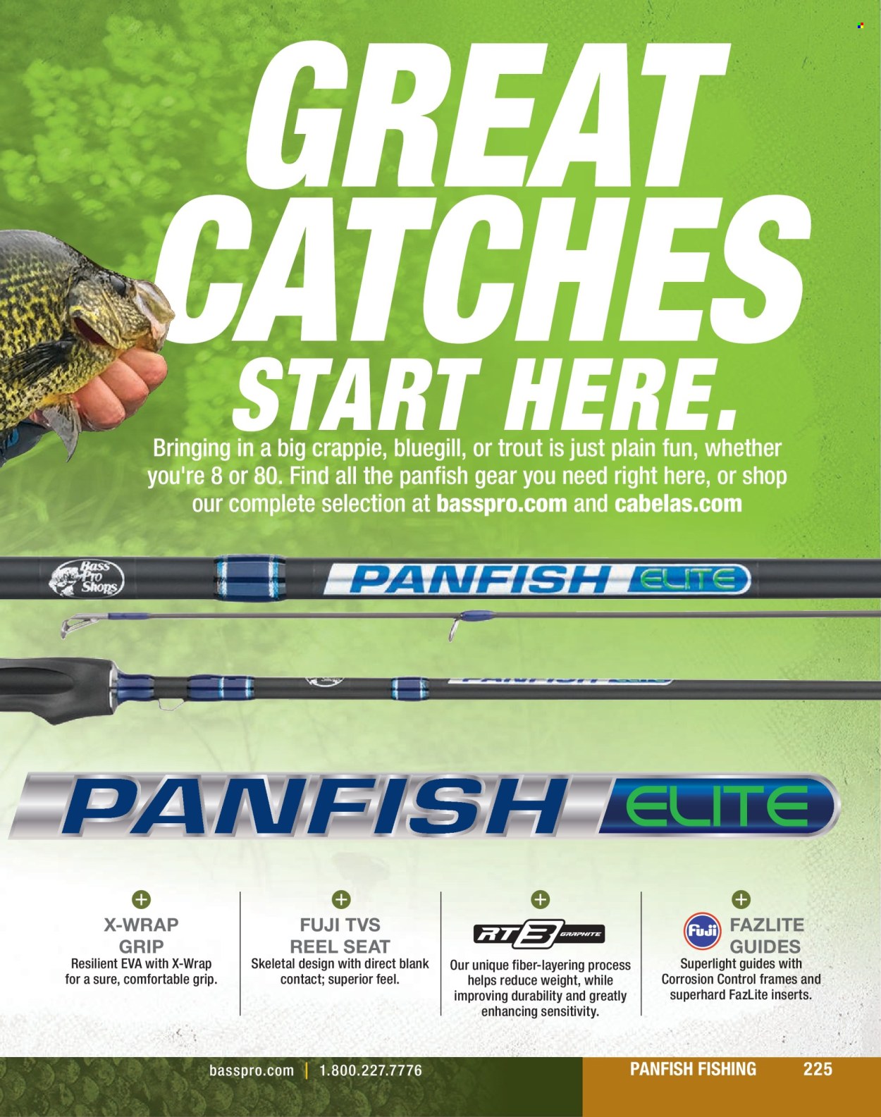 thumbnail - Bass Pro Shops Flyer - Sales products - TV, Bass Pro, reel. Page 225.
