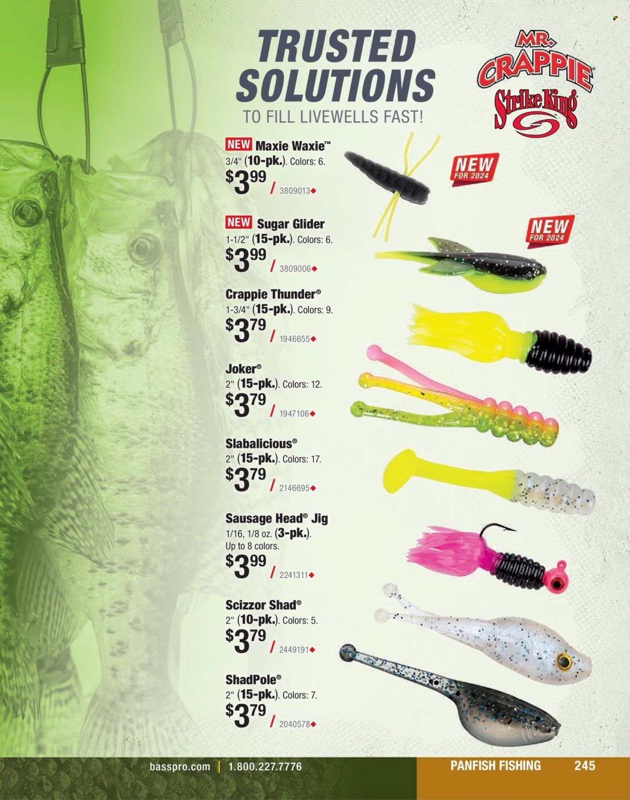 thumbnail - Bass Pro Shops Flyer - Sales products - jig. Page 245.