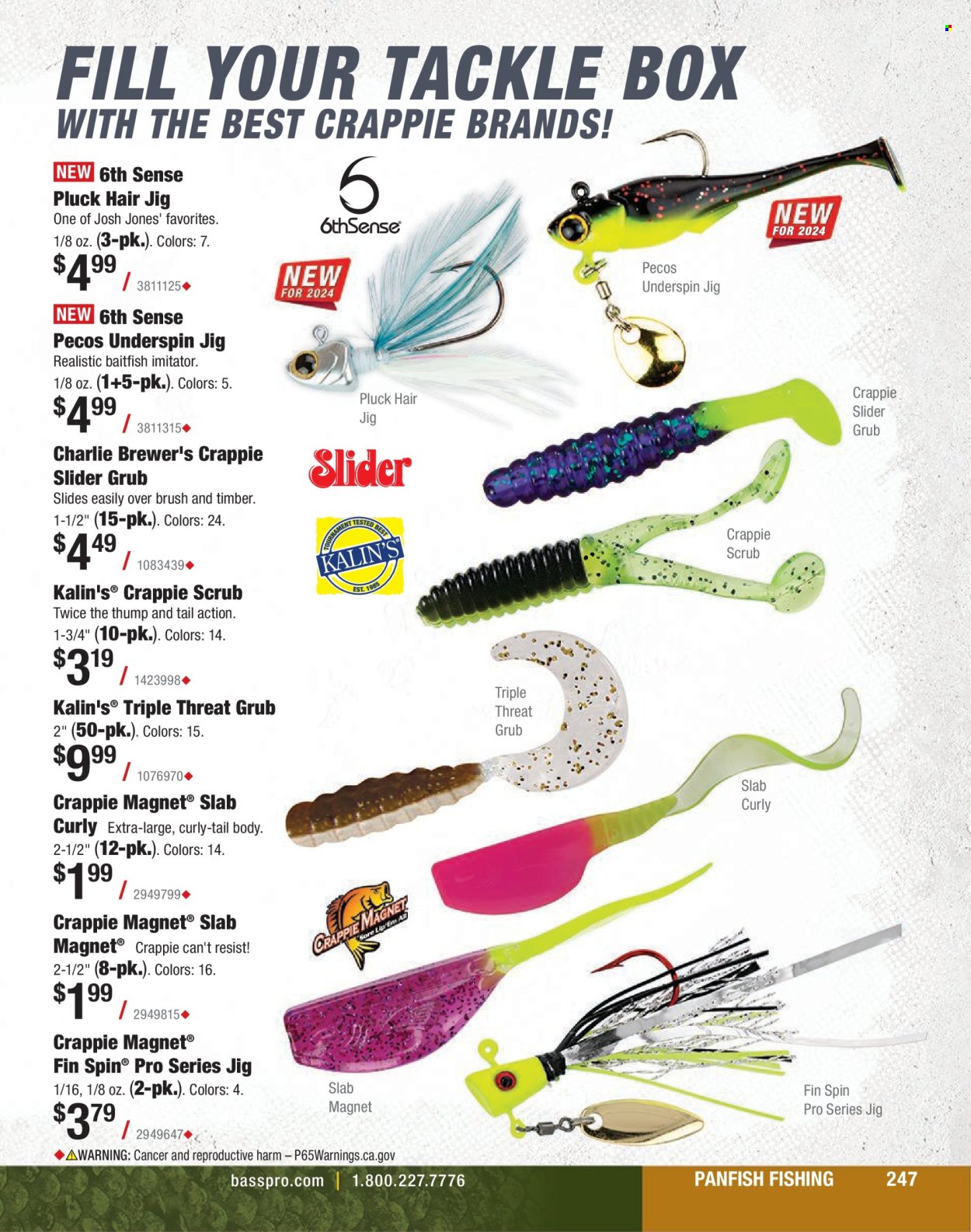 thumbnail - Bass Pro Shops Flyer - Sales products - jig. Page 247.