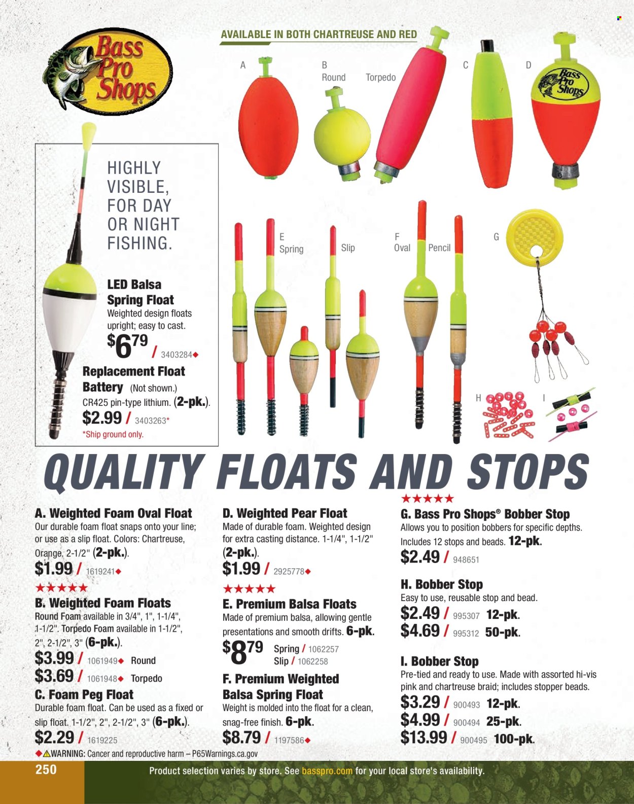 thumbnail - Bass Pro Shops Flyer - Sales products - Bass Pro. Page 250.
