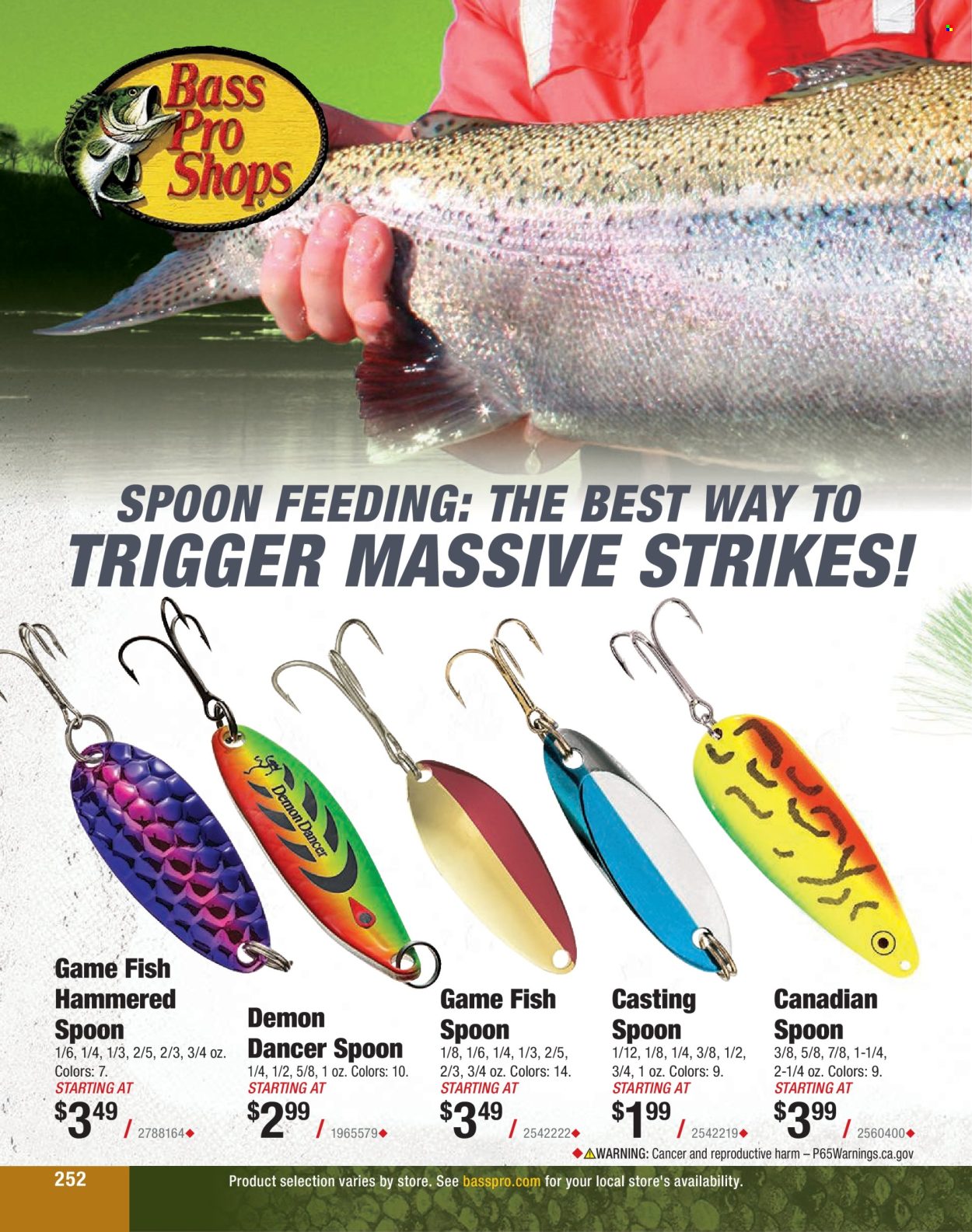 thumbnail - Bass Pro Shops Flyer - Sales products - Bass Pro. Page 252.