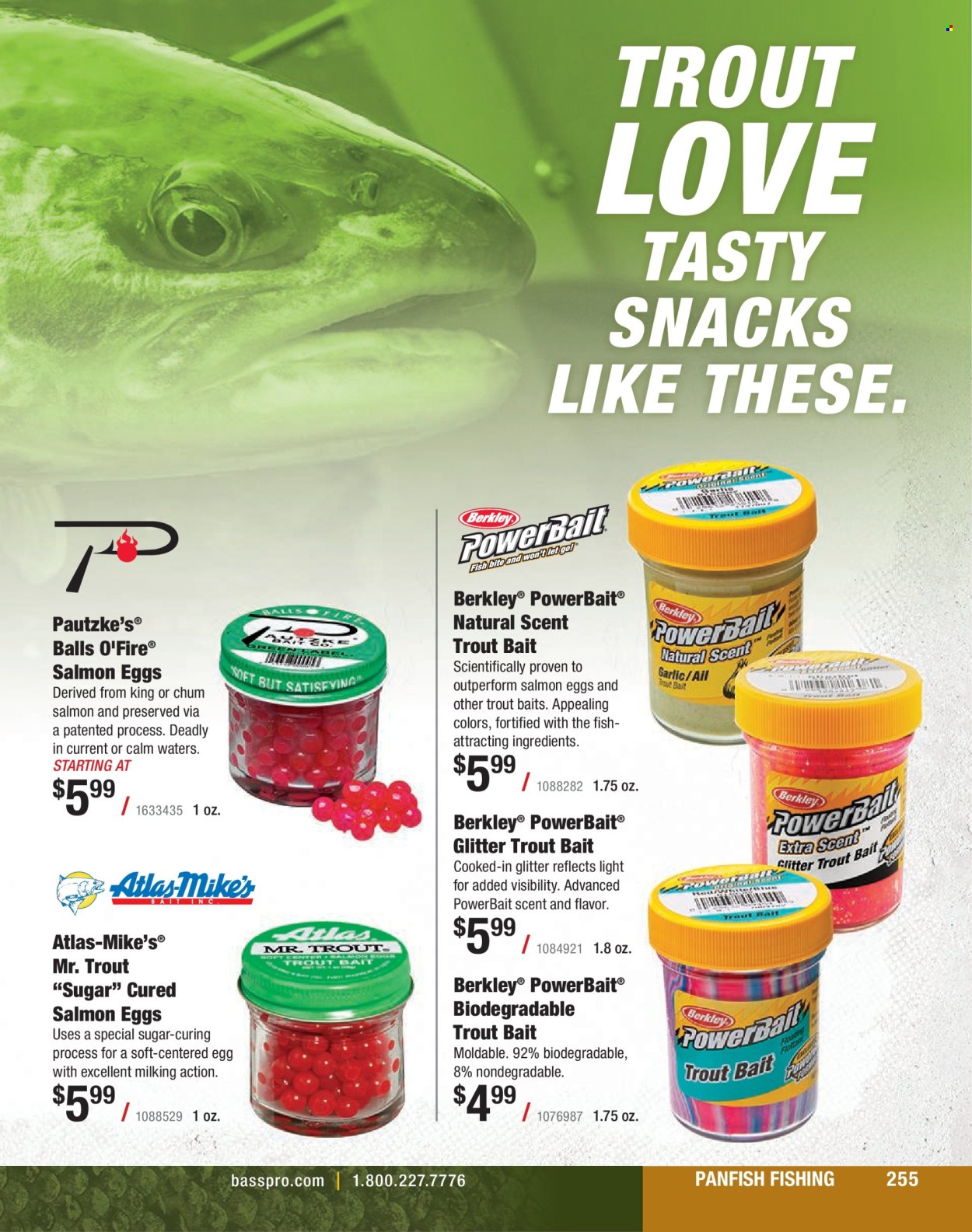 thumbnail - Bass Pro Shops Flyer - Sales products - eggs. Page 255.