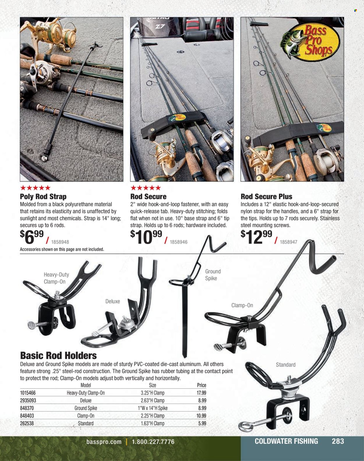 thumbnail - Bass Pro Shops Flyer - Sales products - strap. Page 283.