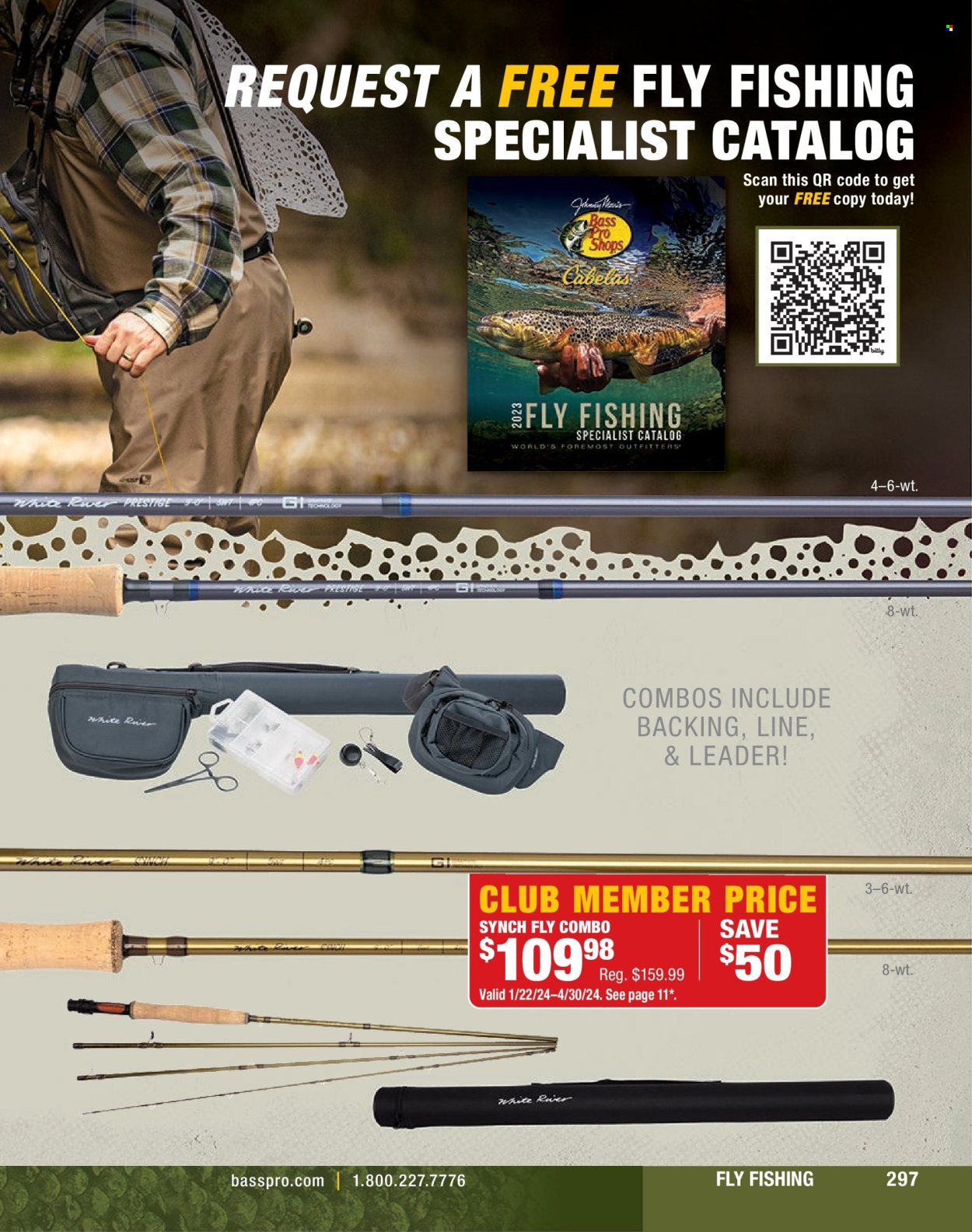 thumbnail - Bass Pro Shops Flyer - Sales products - Bass Pro, leader. Page 297.