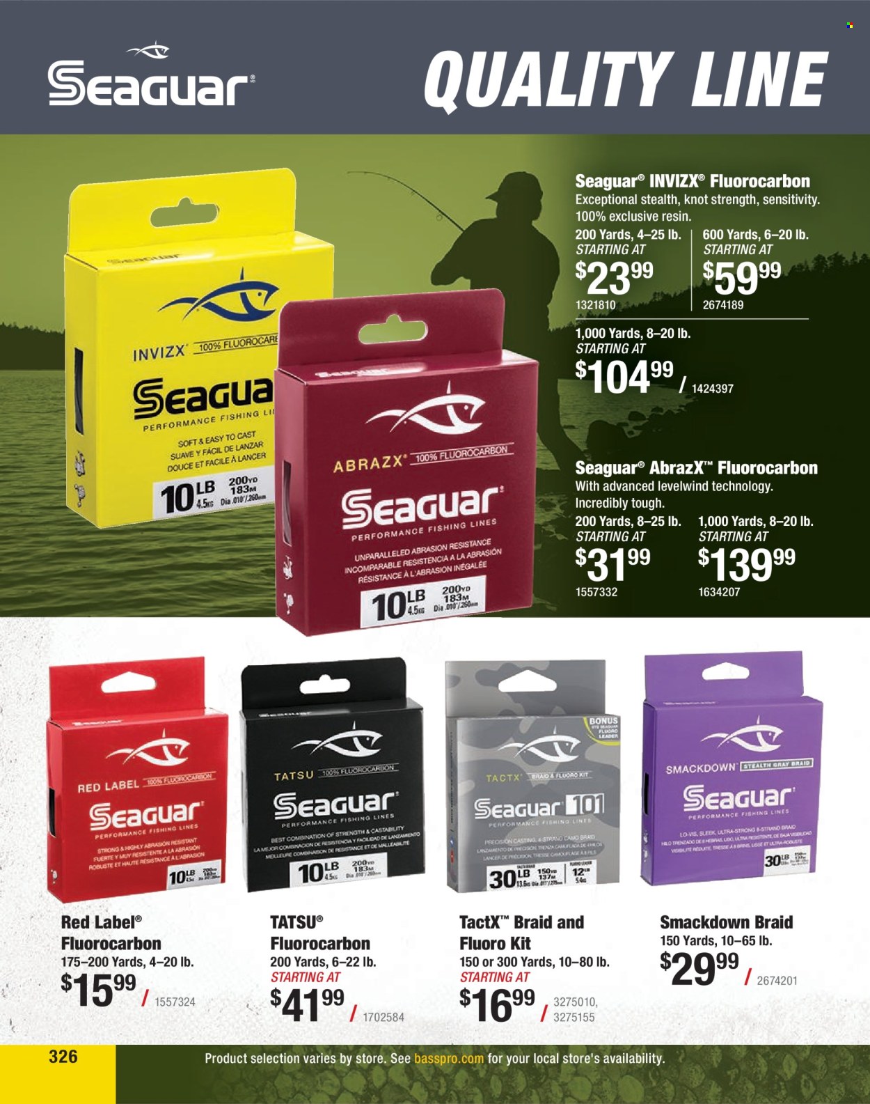 thumbnail - Bass Pro Shops Flyer - Sales products - leader. Page 326.