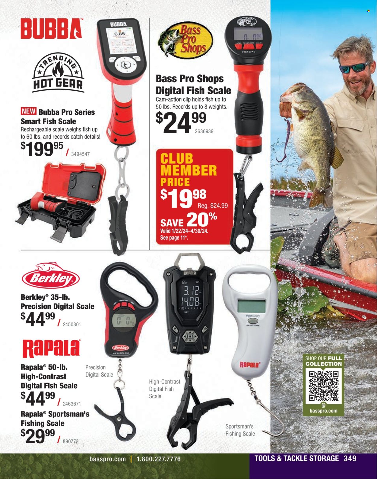 thumbnail - Bass Pro Shops Flyer - Sales products - Bass Pro. Page 349.