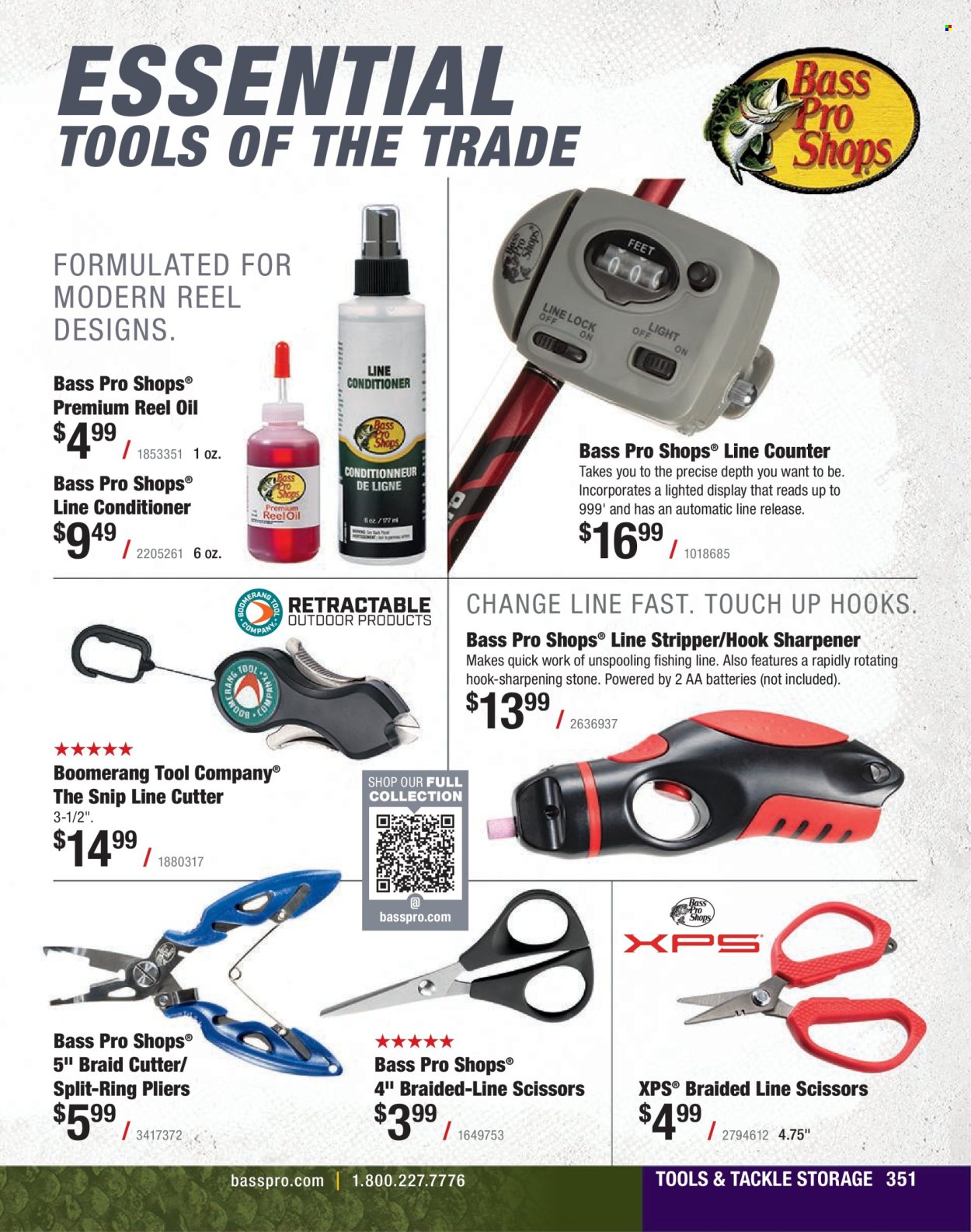 thumbnail - Bass Pro Shops Flyer - Sales products - Bass Pro, reel. Page 351.