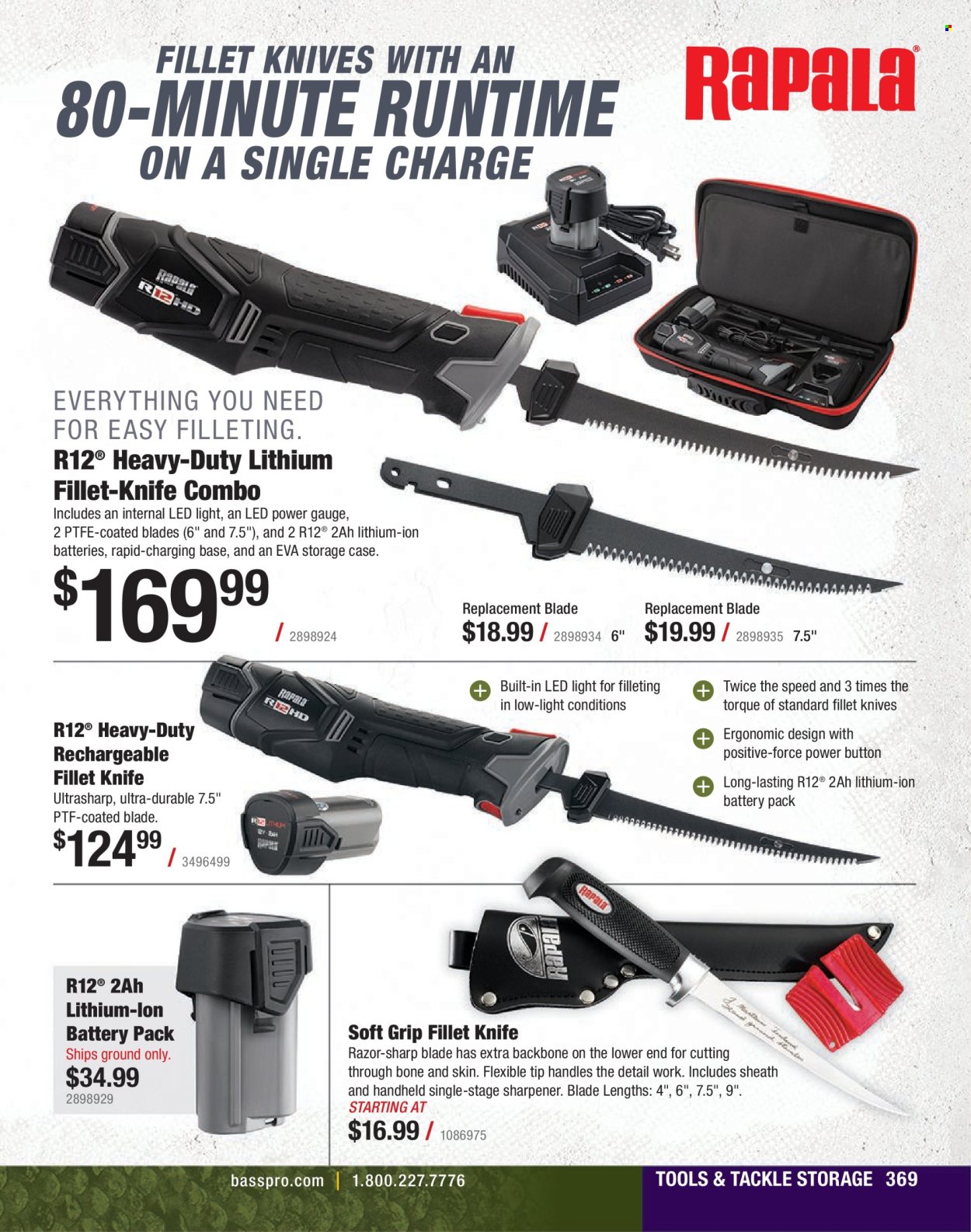thumbnail - Bass Pro Shops Flyer - Sales products - razor. Page 369.