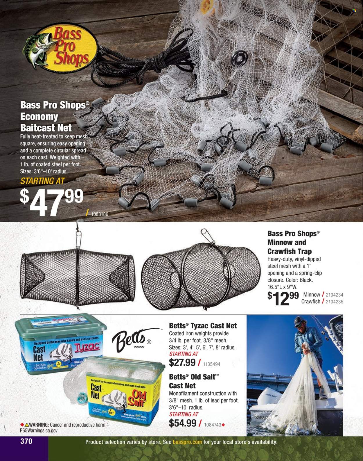 thumbnail - Bass Pro Shops Flyer - Sales products - Bass Pro. Page 370.