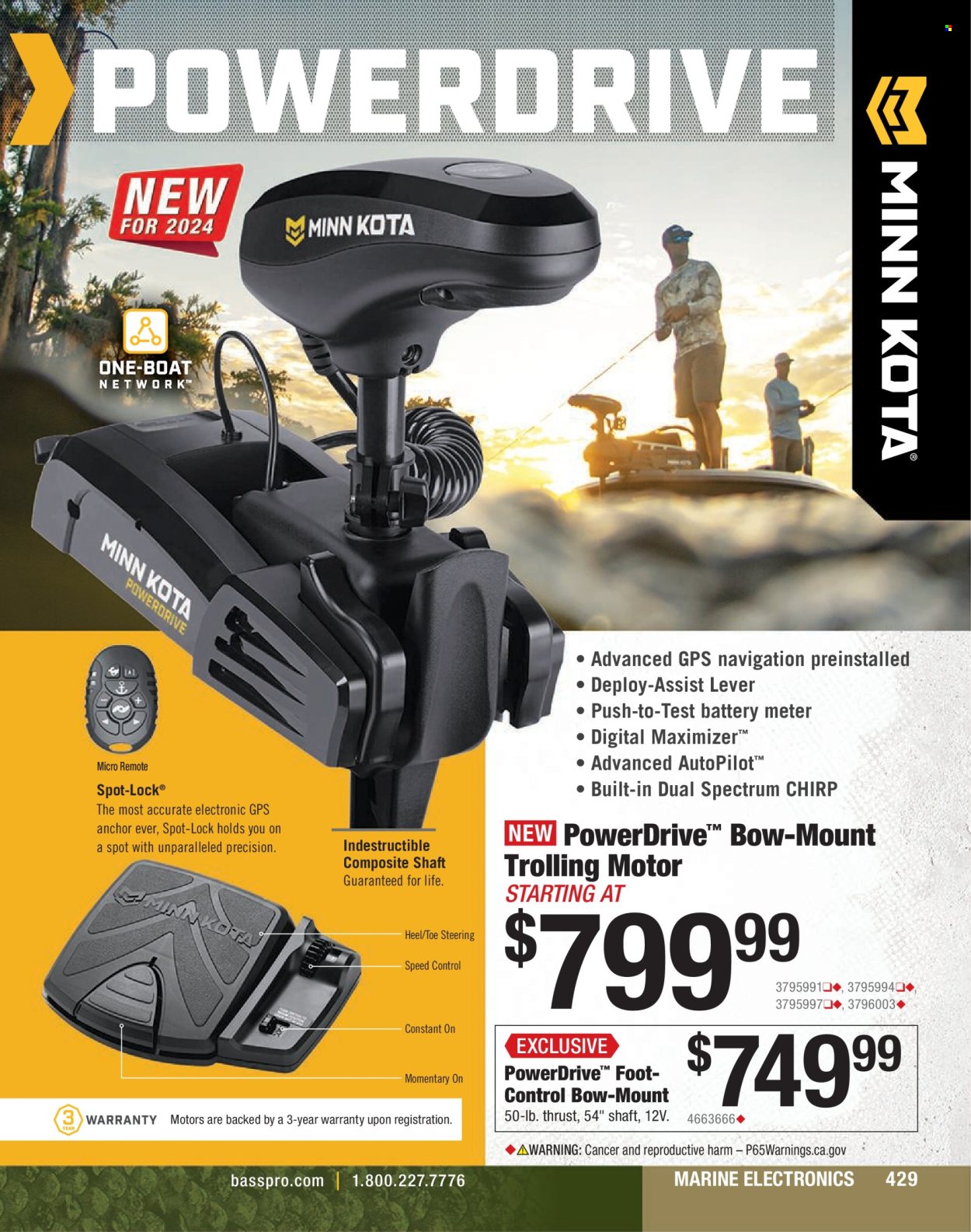 thumbnail - Bass Pro Shops Flyer - Sales products - gps navigation, Anchor. Page 429.