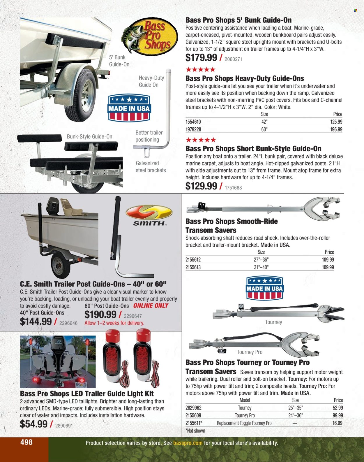 thumbnail - Bass Pro Shops Flyer - Sales products - Bass Pro, carpet. Page 498.