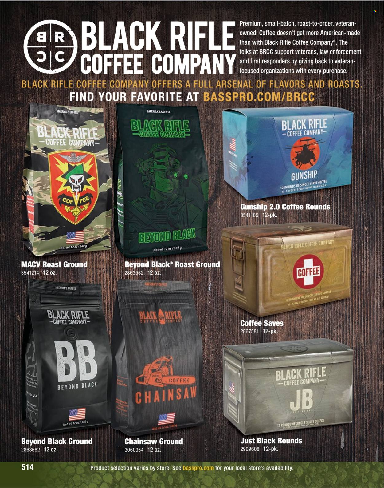 thumbnail - Bass Pro Shops Flyer - Sales products - coffee. Page 514.