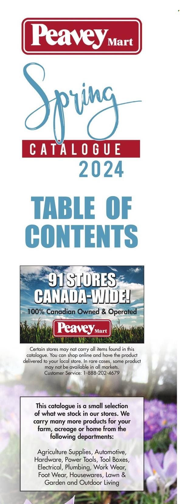 thumbnail - Peavey Mart Flyer - February 28, 2024 - April 30, 2024 - Sales products - houseware, power tools, tool box. Page 4.
