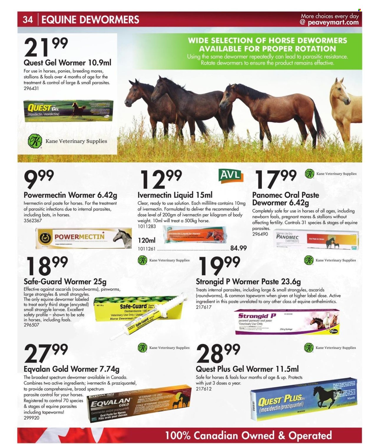 thumbnail - Peavey Mart Flyer - February 28, 2024 - April 30, 2024 - Sales products - label, safe. Page 35.