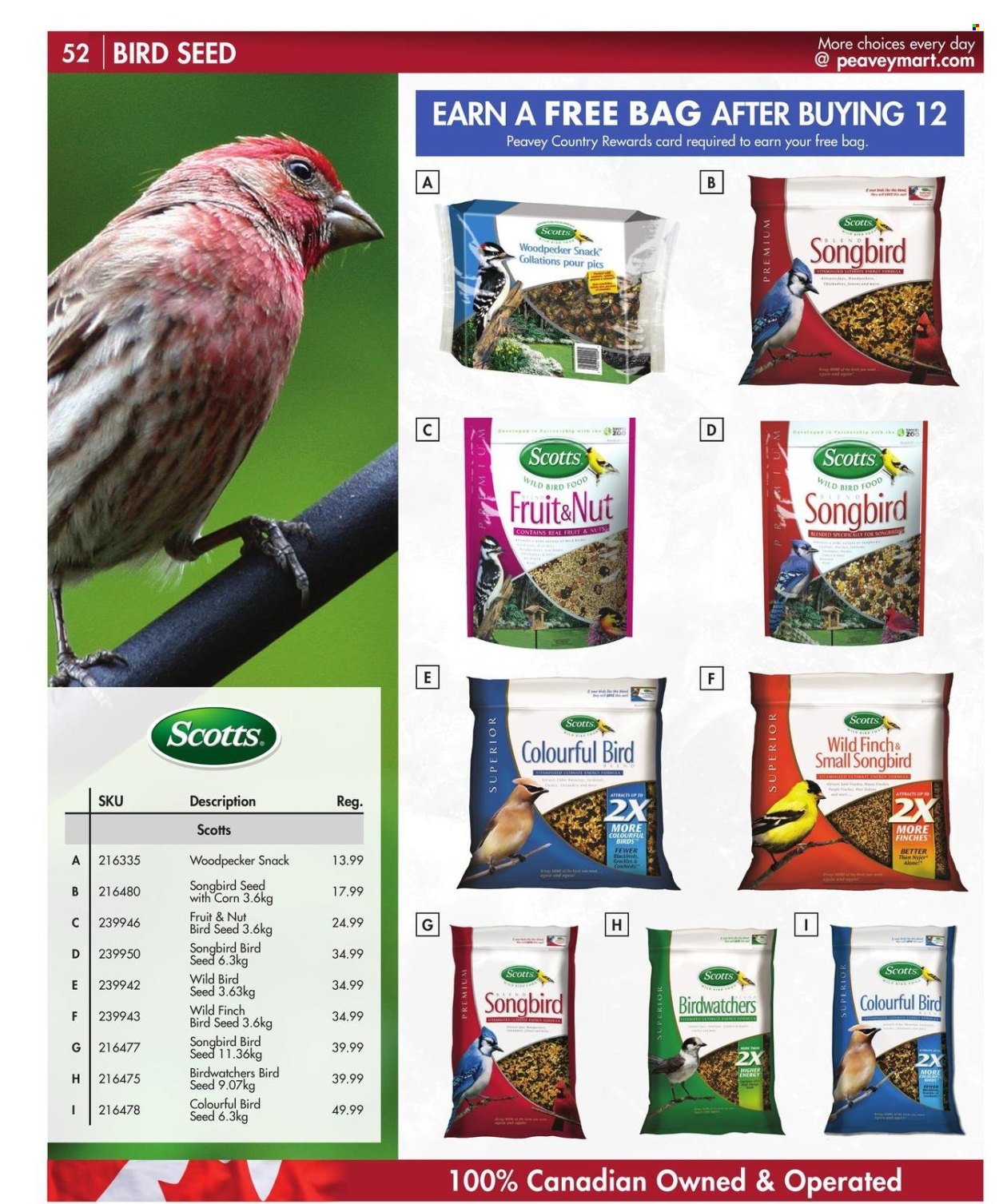 thumbnail - Peavey Mart Flyer - February 28, 2024 - April 30, 2024 - Sales products - animal food, bird food. Page 53.