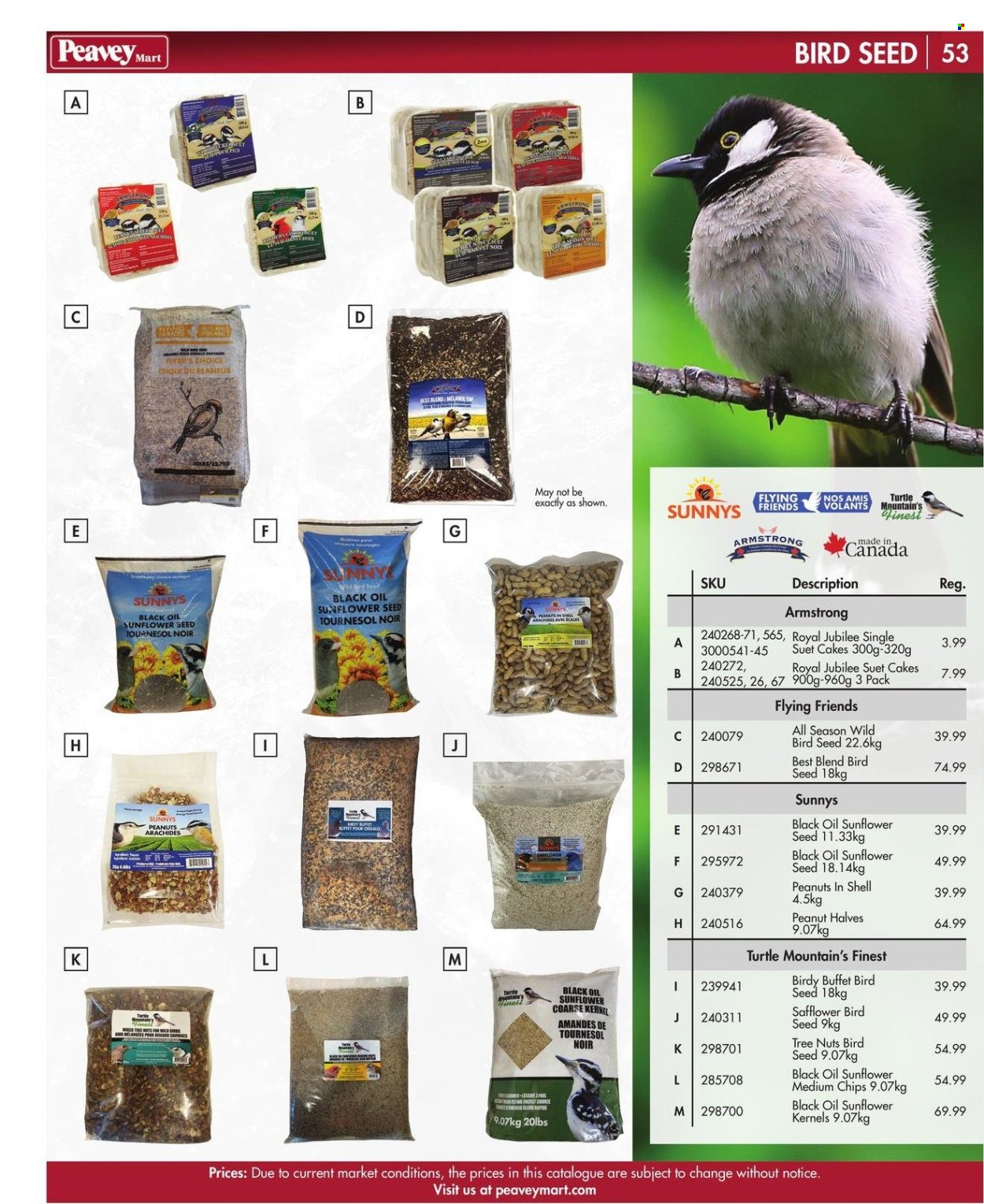 thumbnail - Peavey Mart Flyer - February 28, 2024 - April 30, 2024 - Sales products - animal food, bird food, suet, suet cakes. Page 54.
