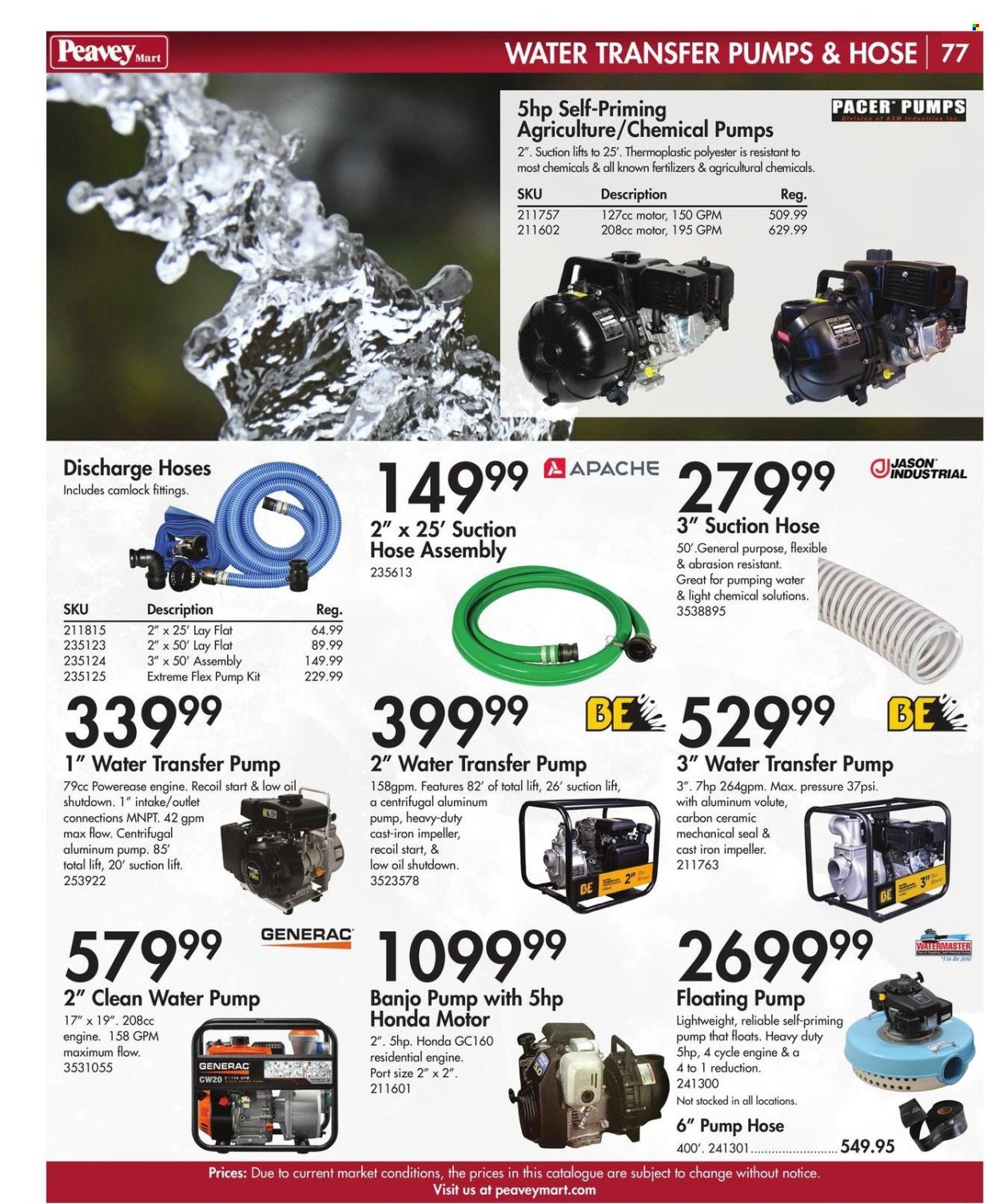 thumbnail - Peavey Mart Flyer - February 28, 2024 - April 30, 2024 - Sales products - banjo, water pump, pump, transfer pumps. Page 78.