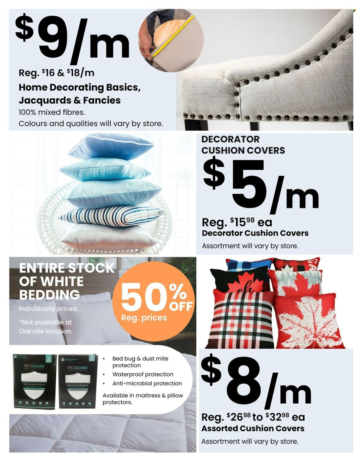 thumbnail - FABRICLAND Flyer - April 01, 2024 - April 30, 2024 - Sales products - bedding, cushion, pillow protector. Page 10.