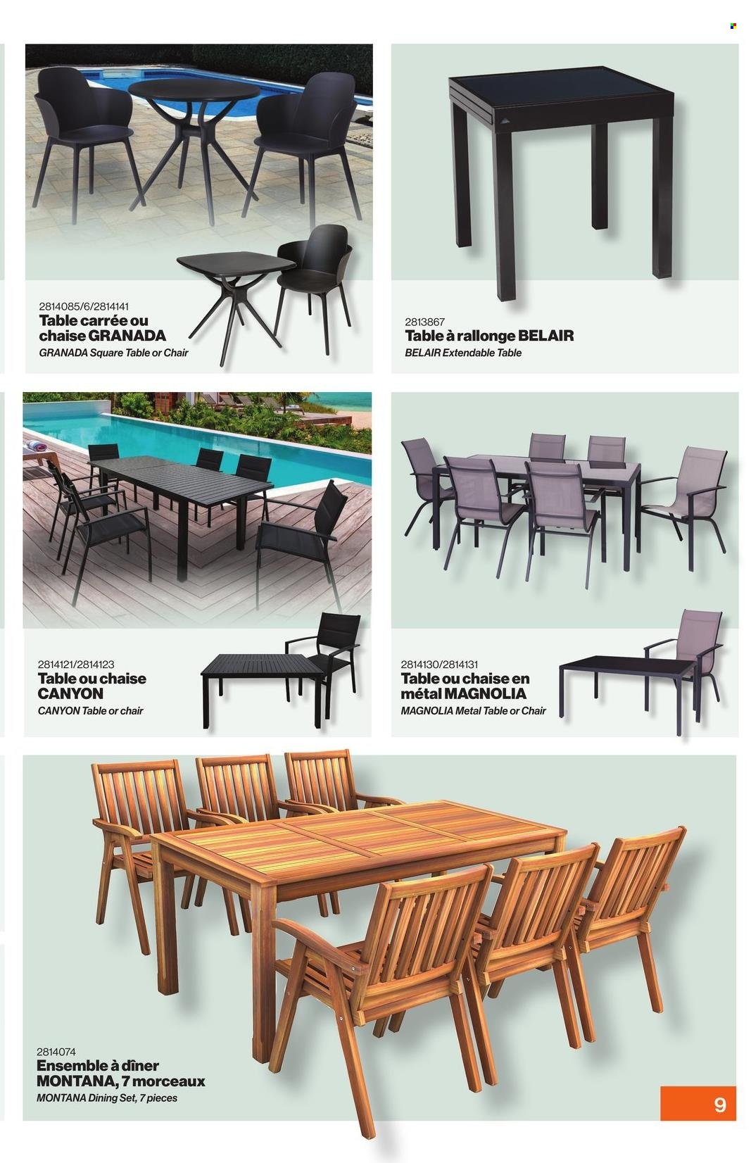thumbnail - Patrick Morin Flyer - April 04, 2024 - July 31, 2024 - Sales products - dining set, extendable table, table, chair. Page 10.