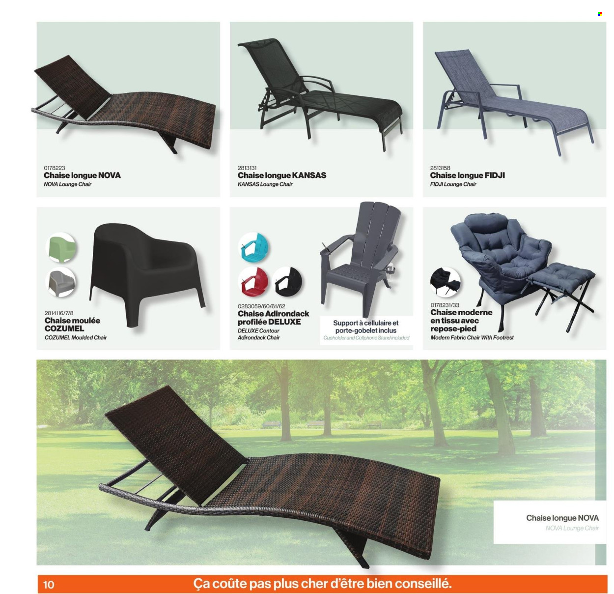 thumbnail - Patrick Morin Flyer - April 04, 2024 - July 31, 2024 - Sales products - chair, chaise longue, garden furniture, patio chair, lounger. Page 11.