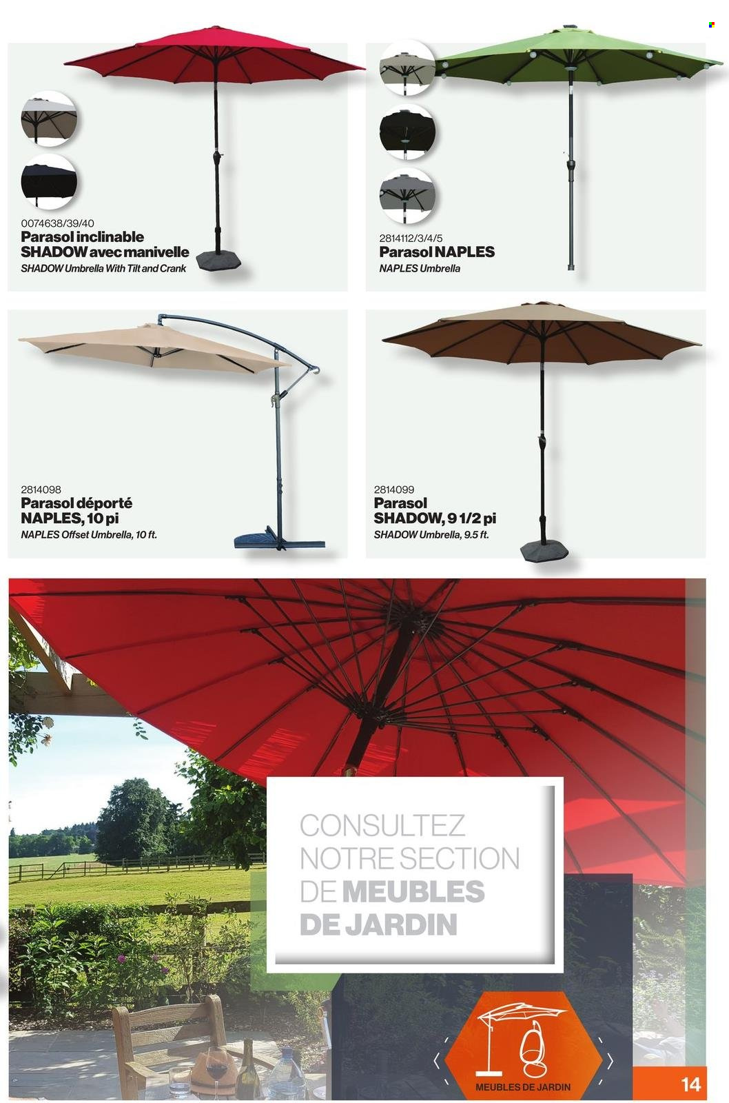thumbnail - Patrick Morin Flyer - April 04, 2024 - July 31, 2024 - Sales products - umbrella, parasol. Page 16.
