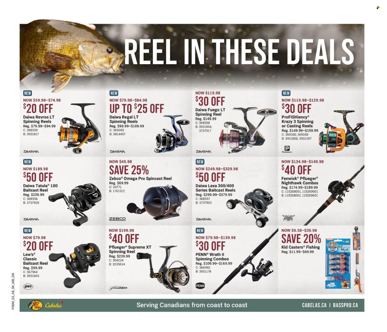 thumbnail - Bass Pro Shops Flyer - April 11, 2024 - May 01, 2024 - Sales products - baitcast reel, reel, spinning reel, fishing rod, DAIWA, Penn. Page 4.