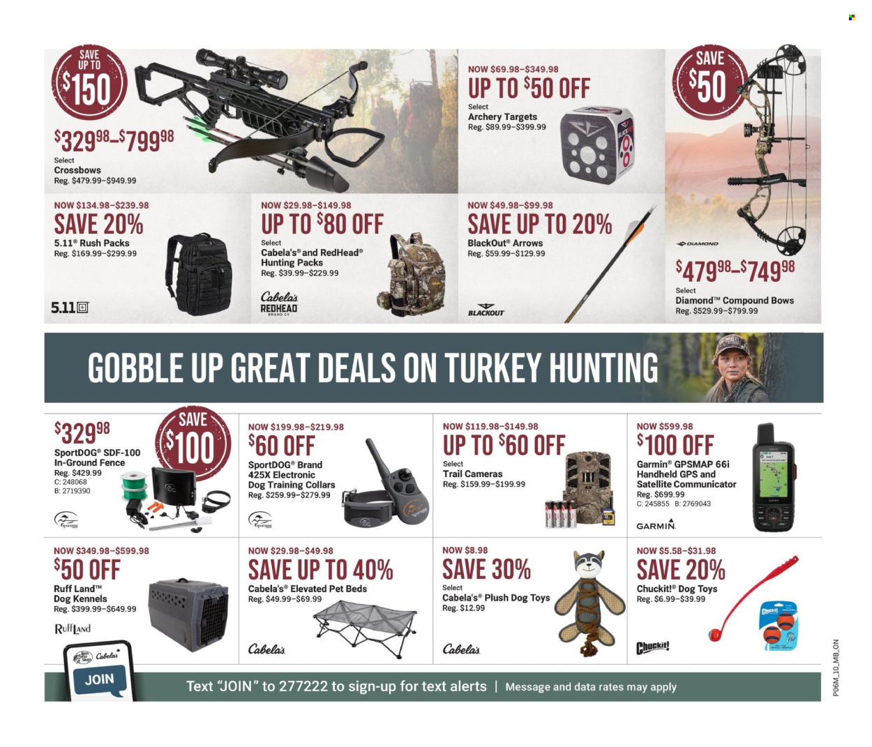 thumbnail - Bass Pro Shops Flyer - April 11, 2024 - May 01, 2024 - Sales products - Garmin, camera, satellite, crossbow, blackout. Page 11.