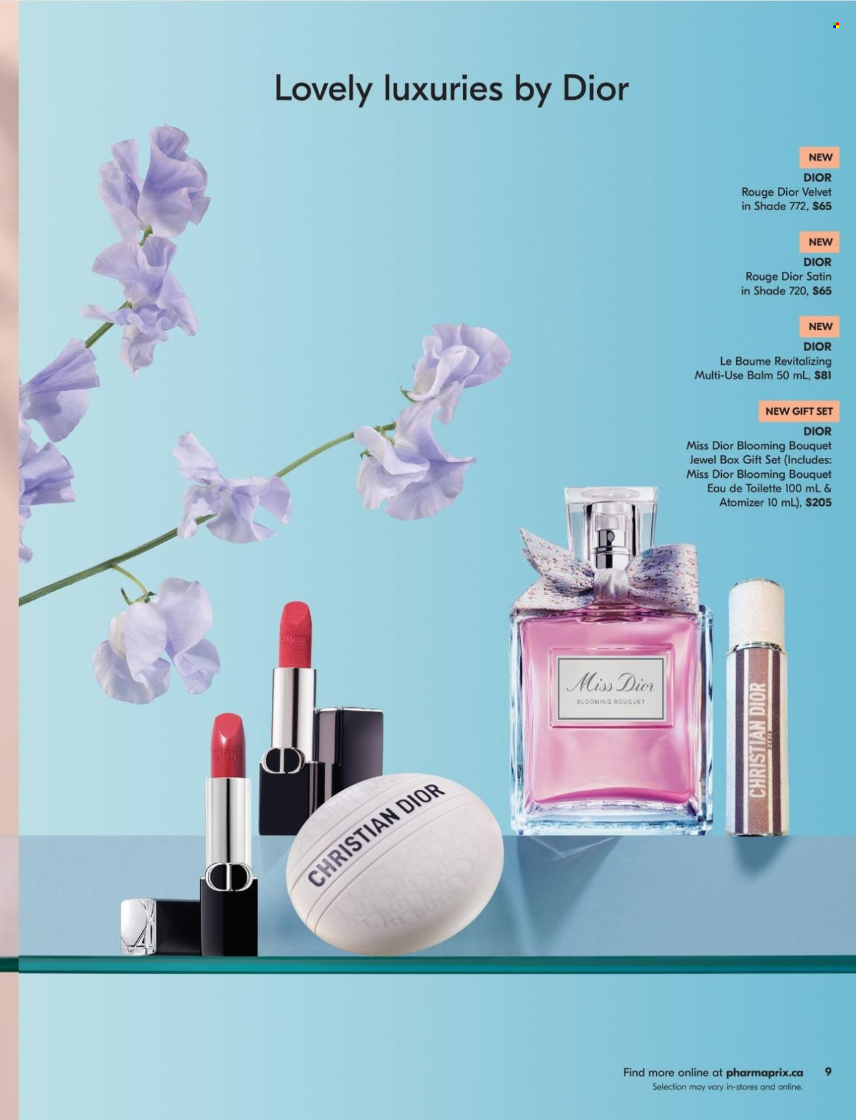thumbnail - Pharmaprix Flyer - April 13, 2024 - May 12, 2024 - Sales products - gift set, Dior, eau de toilette, bouquet. Page 9.