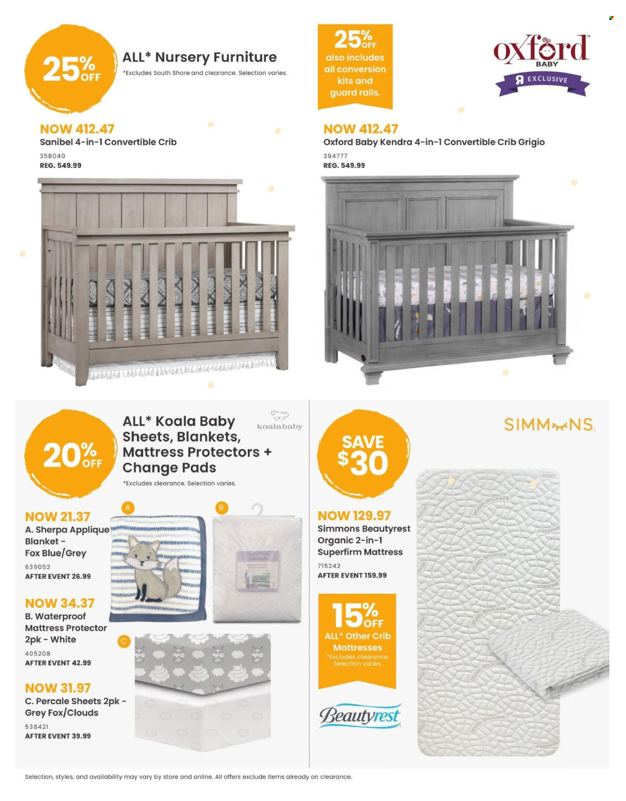 thumbnail - Toys''R''Us Flyer - April 18, 2024 - May 01, 2024 - Sales products - blanket, mattress protector, crib. Page 8.