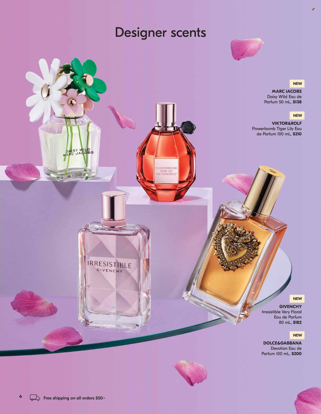 thumbnail - Shoppers Drug Mart Flyer - April 13, 2024 - May 12, 2024 - Sales products - Dolce & Gabbana, eau de parfum, Givenchy, Marc Jacobs. Page 6.