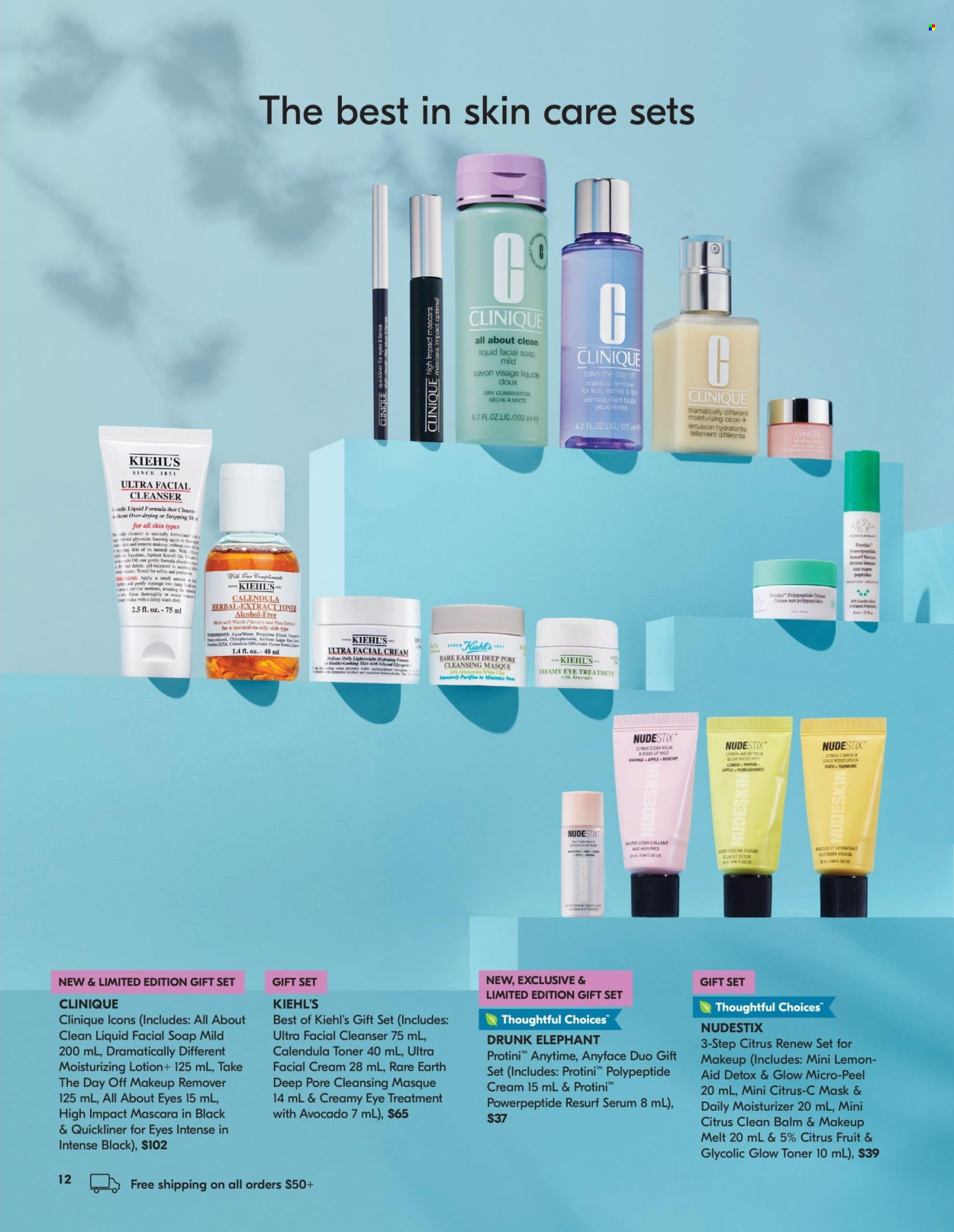 thumbnail - Shoppers Drug Mart Flyer - April 13, 2024 - May 12, 2024 - Sales products - Clinique, gift set, makeup. Page 12.