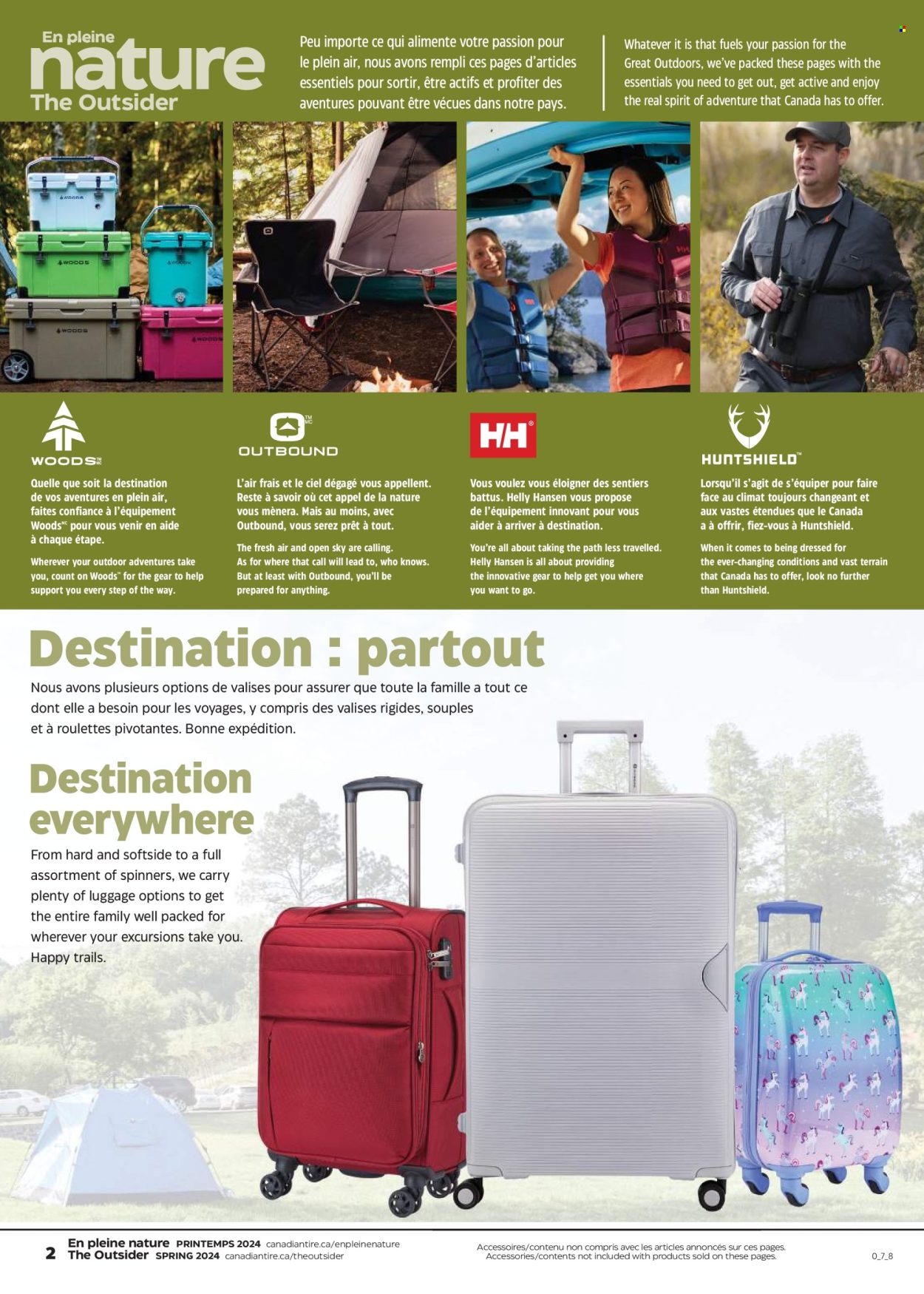 thumbnail - Canadian Tire Flyer - April 18, 2024 - May 08, 2024 - Sales products - Plenty, luggage. Page 2.