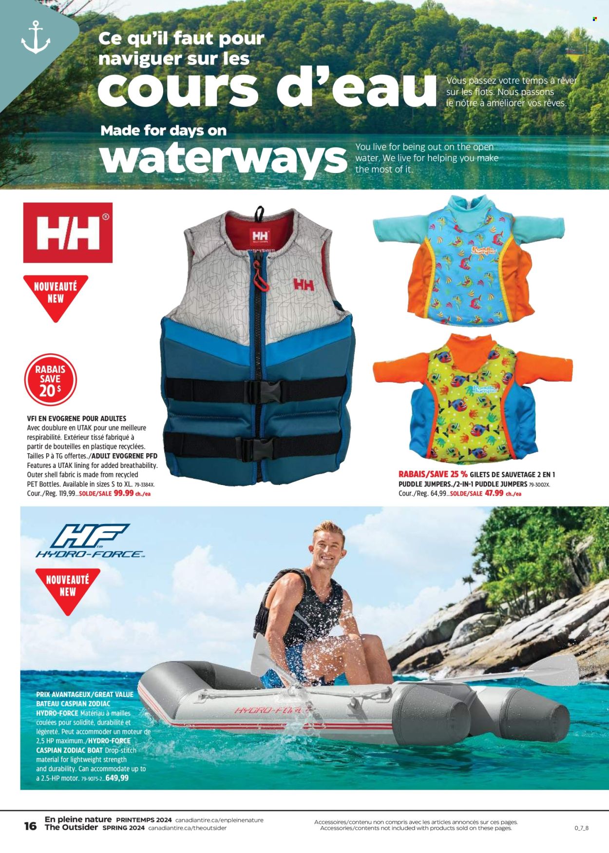 thumbnail - Canadian Tire Flyer - April 18, 2024 - May 08, 2024 - Sales products - boat, Shell. Page 16.