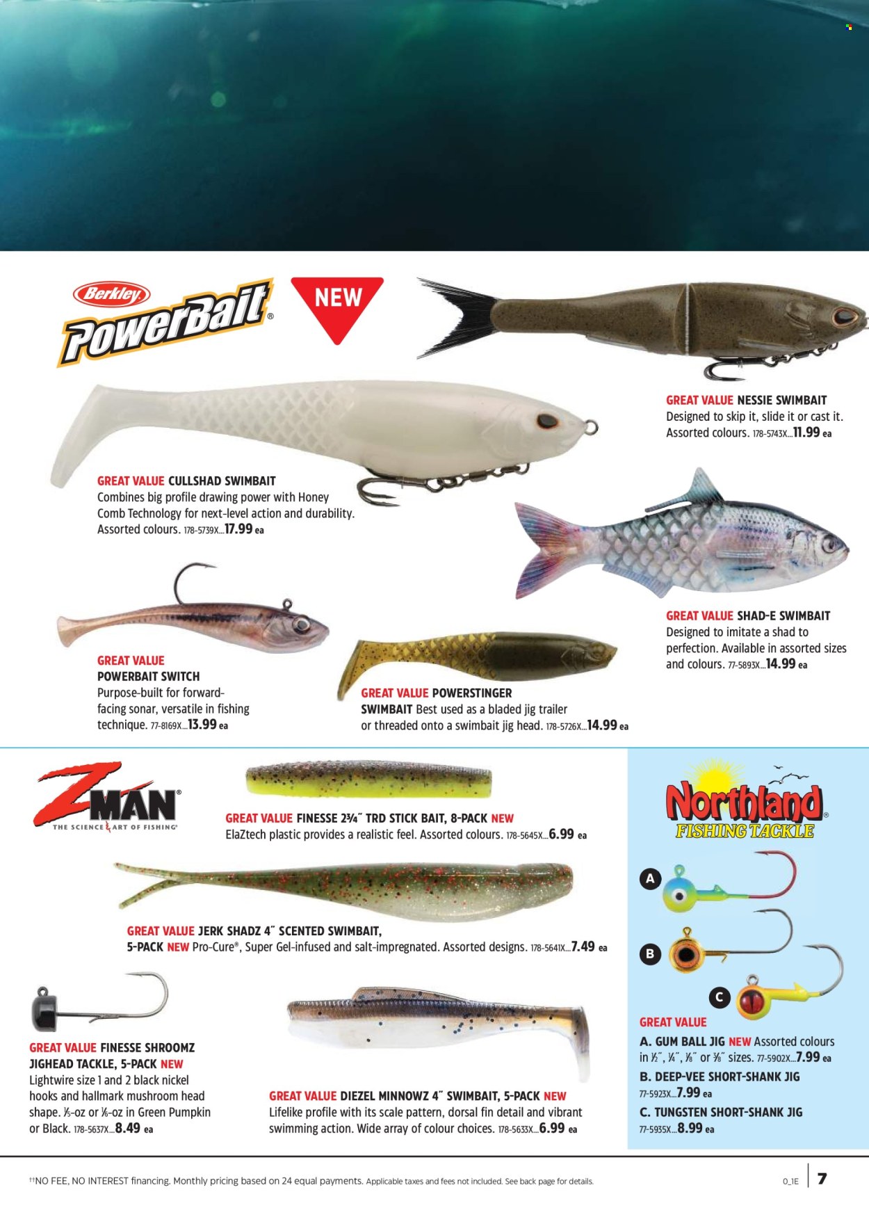 thumbnail - Canadian Tire Flyer - April 18, 2024 - May 09, 2024 - Sales products - scale, hook, sonar, jig, switch. Page 7.