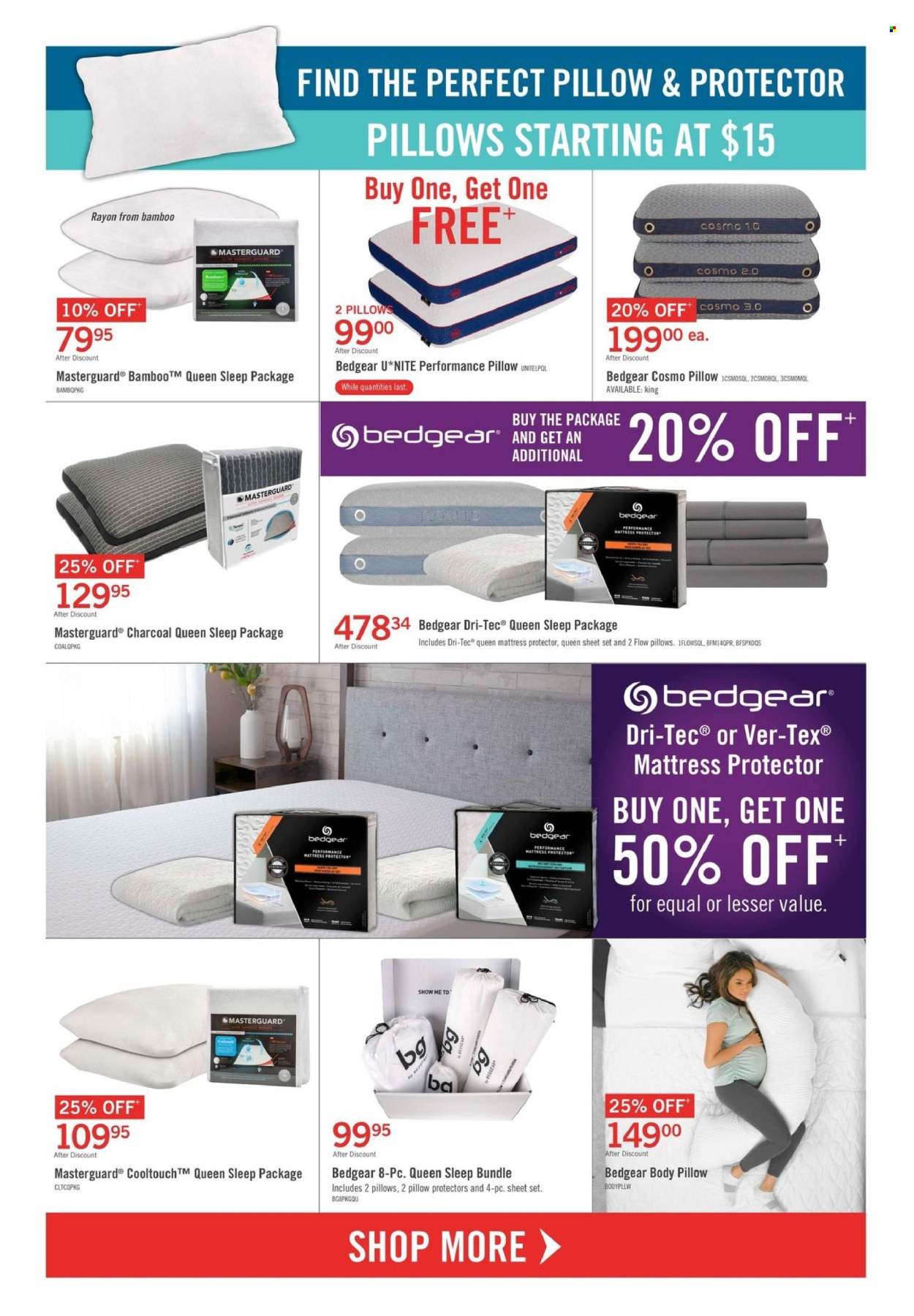 thumbnail - The Brick Flyer - April 16, 2024 - May 01, 2024 - Sales products - bedding, mattress protector, queen sheet, pillow protector, houseplant. Page 11.