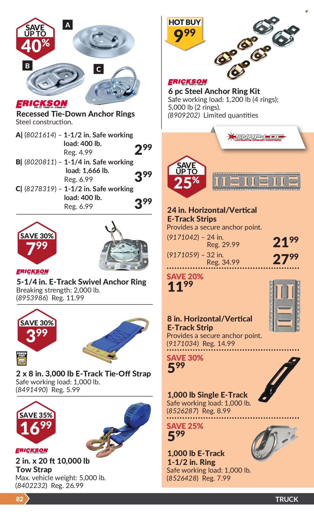 thumbnail - Princess Auto Flyer - April 23, 2024 - May 05, 2024 - Sales products - strap, vehicle, tow strap. Page 85.