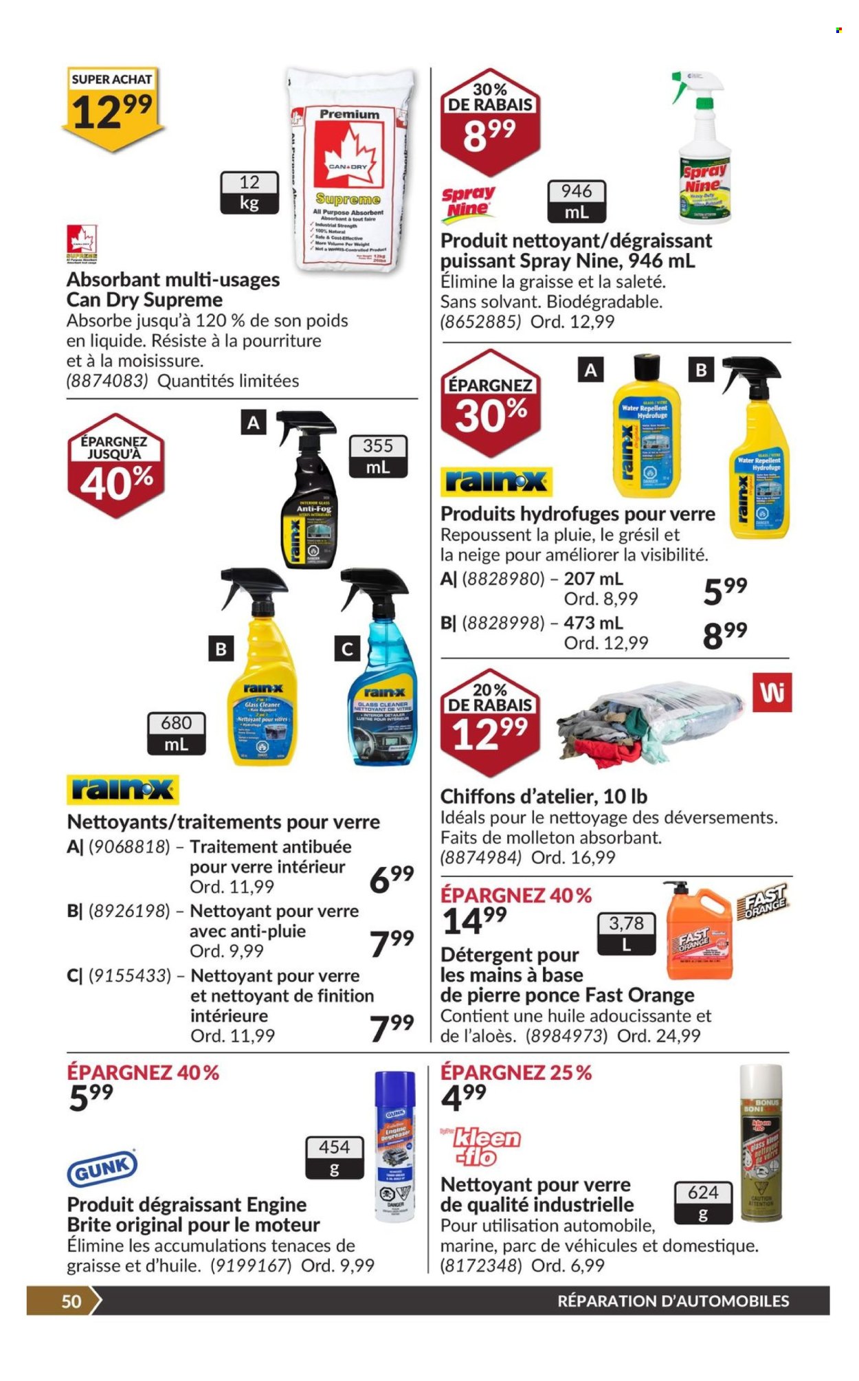 thumbnail - Princess Auto Flyer - April 23, 2024 - May 05, 2024 - Sales products - cleaner, degreaser, Rain-X. Page 55.
