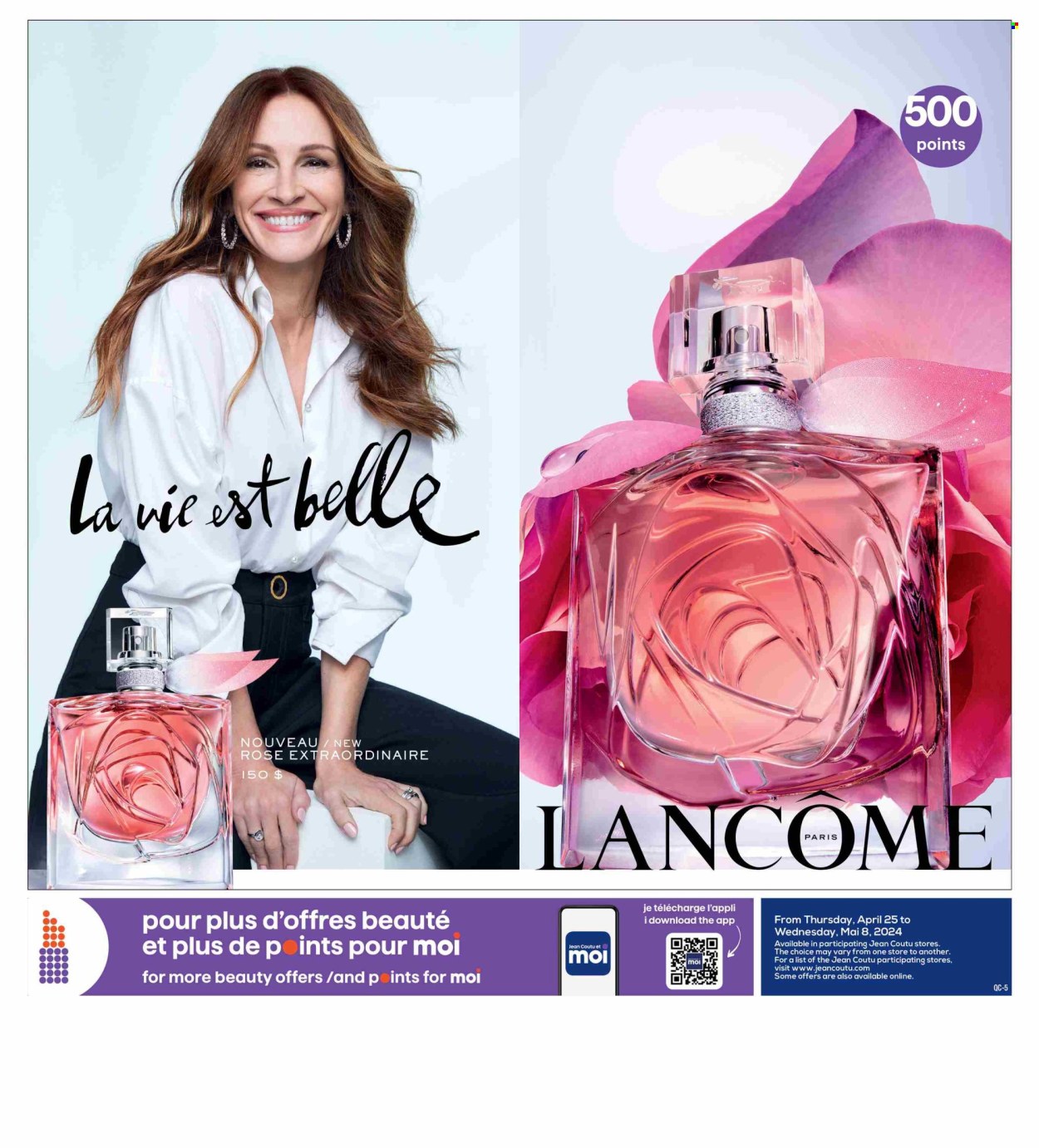 thumbnail - Jean Coutu Flyer - April 25, 2024 - May 08, 2024 - Sales products - Lancôme. Page 5.