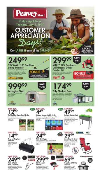 thumbnail - Peavey Mart flyer - Customer Appreciation Days!