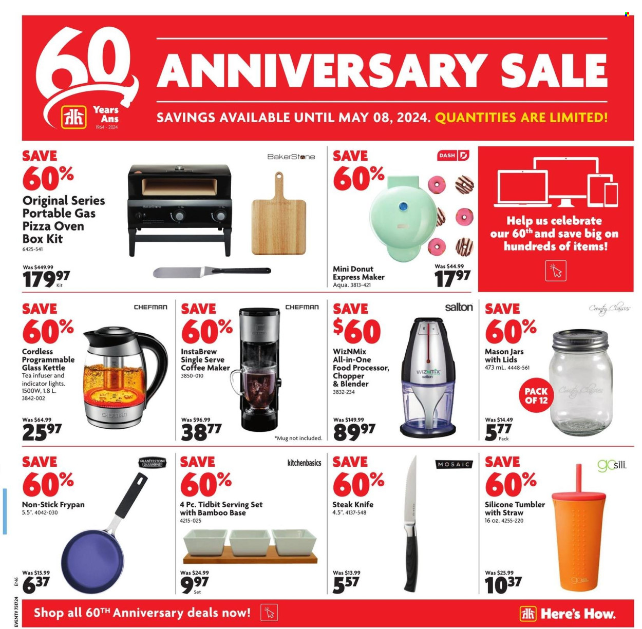 thumbnail - Home Hardware Building Centre Flyer - April 25, 2024 - May 08, 2024 - Sales products - coffee machine, blender, food processor, kettle, knife, houseplant. Page 3.
